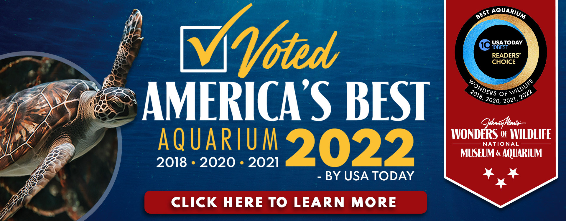 2022 American's Best Aquarium Win Announcement Web Header