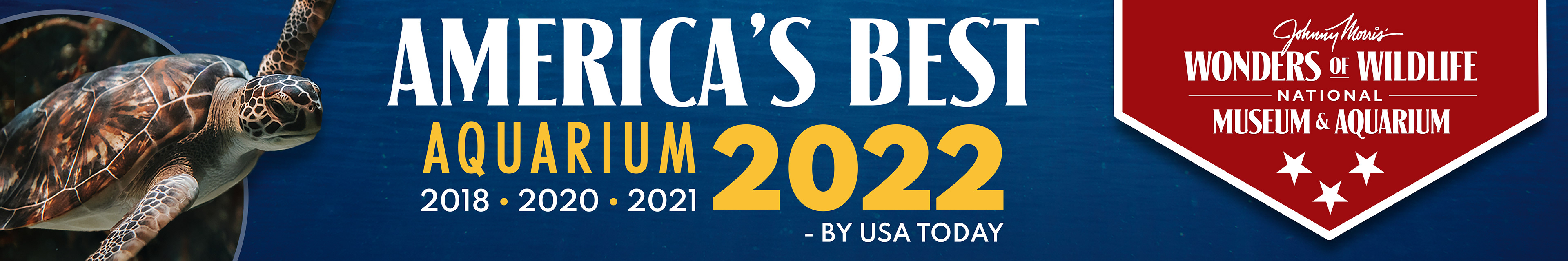 2022 American's Best Aquarium Win Announcement Banner