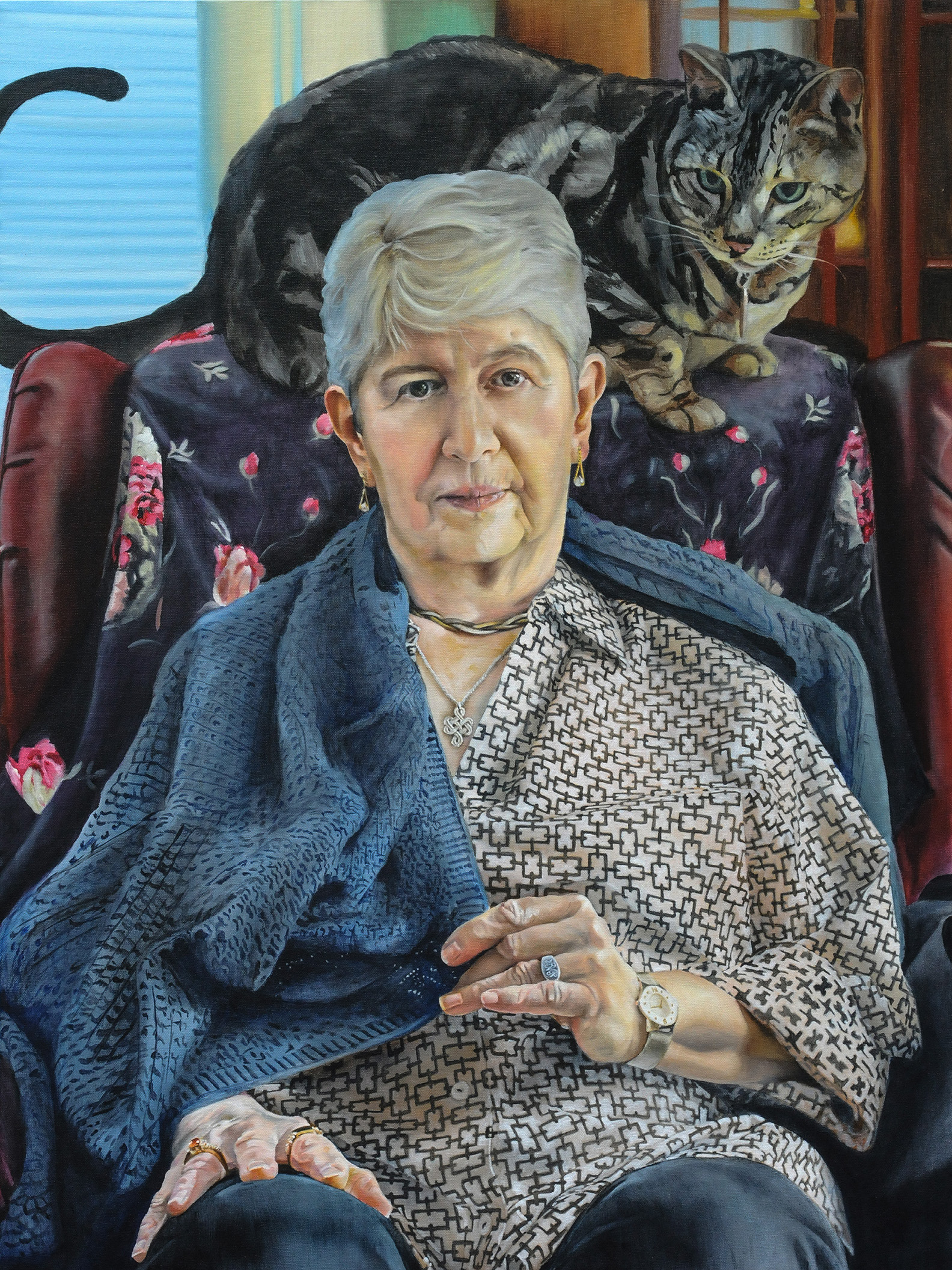 Maxine (Acrylic and oil on canvas, 30x40in, 2020)