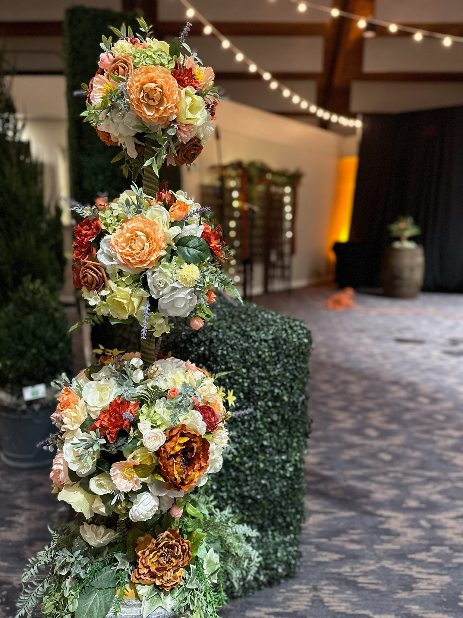My Wedding Topiaries I Repurposed