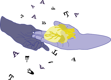 Kuvitus: "she had given her heart"