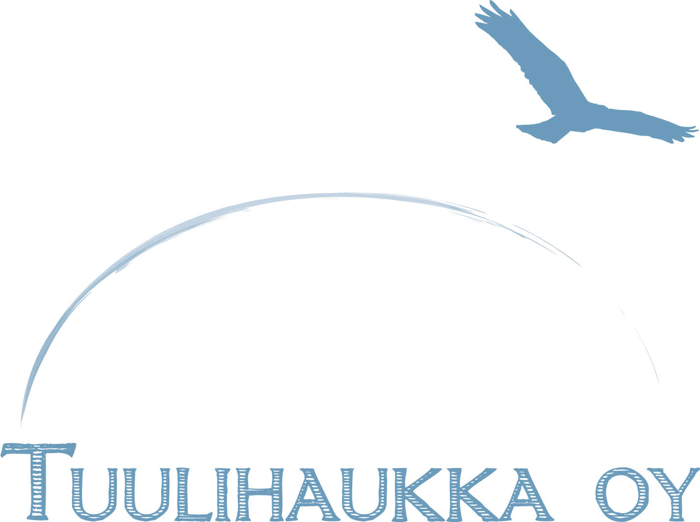 Tuulihaukka Oy:n logo, väriversio