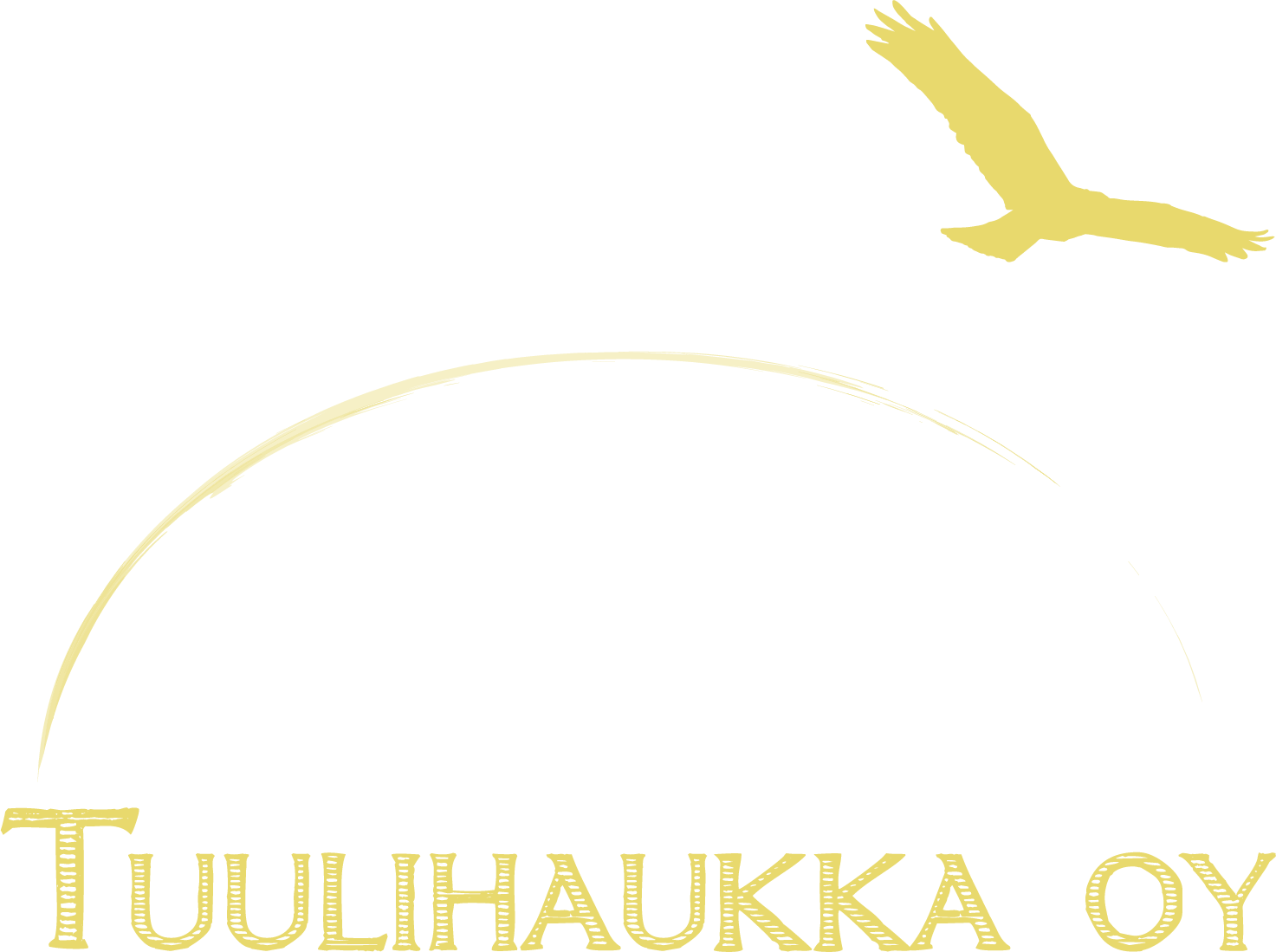Tuulihaukka Oy:n logo, väriversio