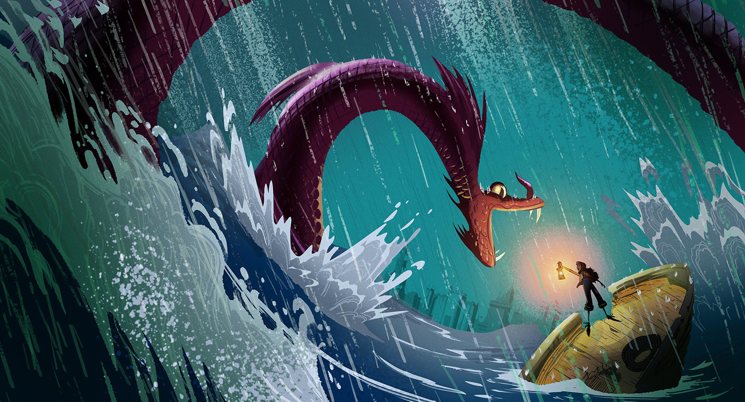 Glouster Seamonster in Manhatten