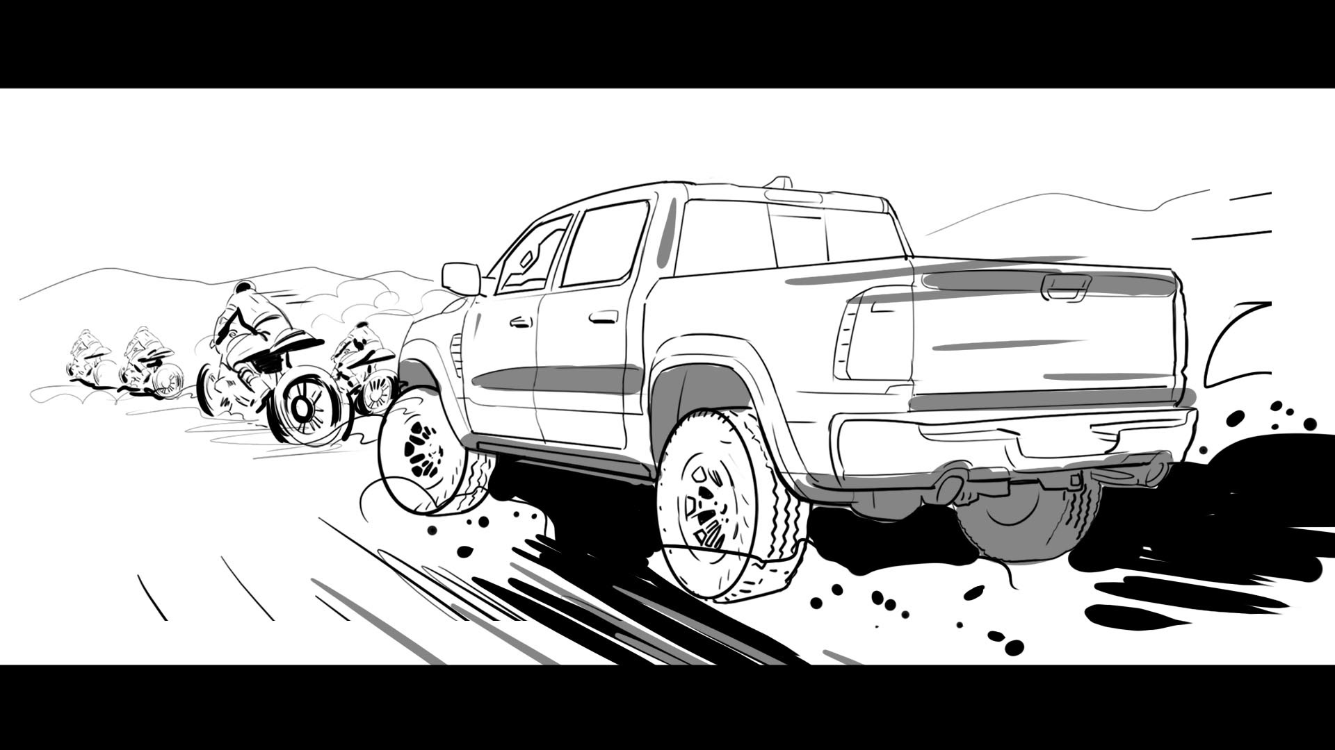Ram, Shooting. Boards