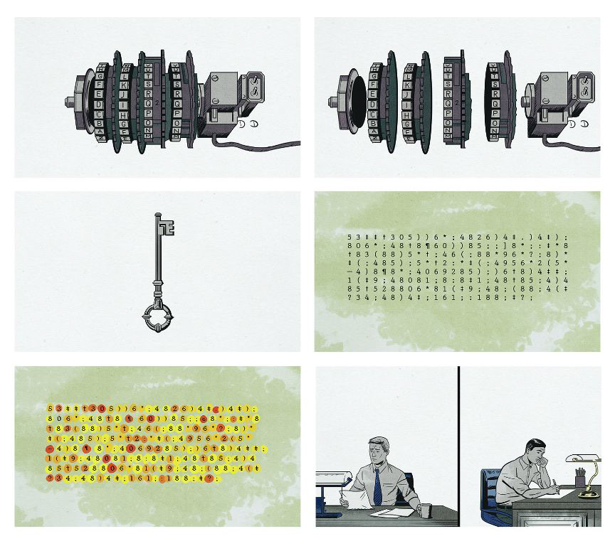 The GoldBug, Animated Sequence in Documentary "The Bit Player" Documentary about Claude Shannon, Art Director Kirill Yeretsky Tomato Beach