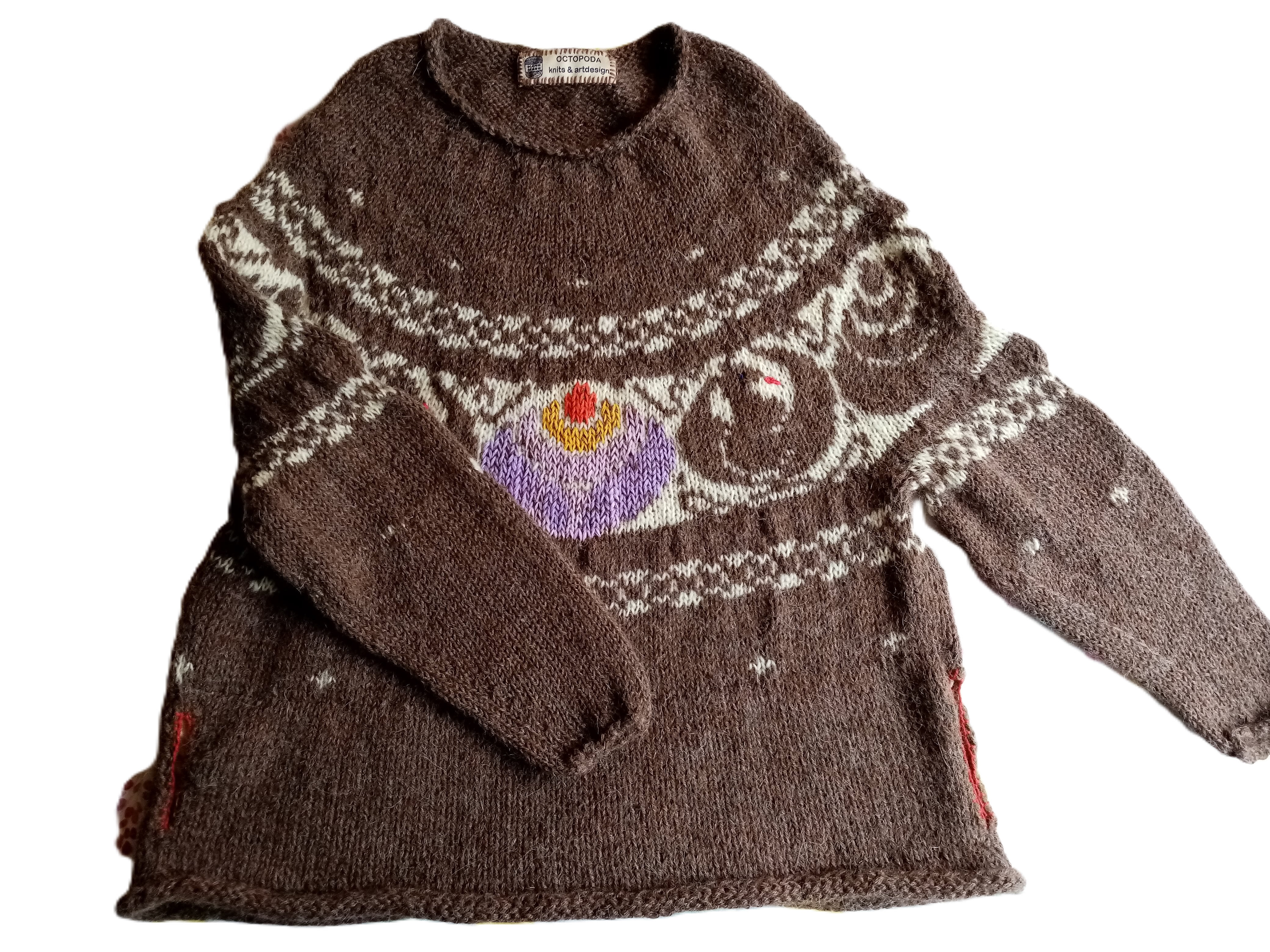 Diamond in the fire/ Nenshó Daiyamondo, Knit apliqué