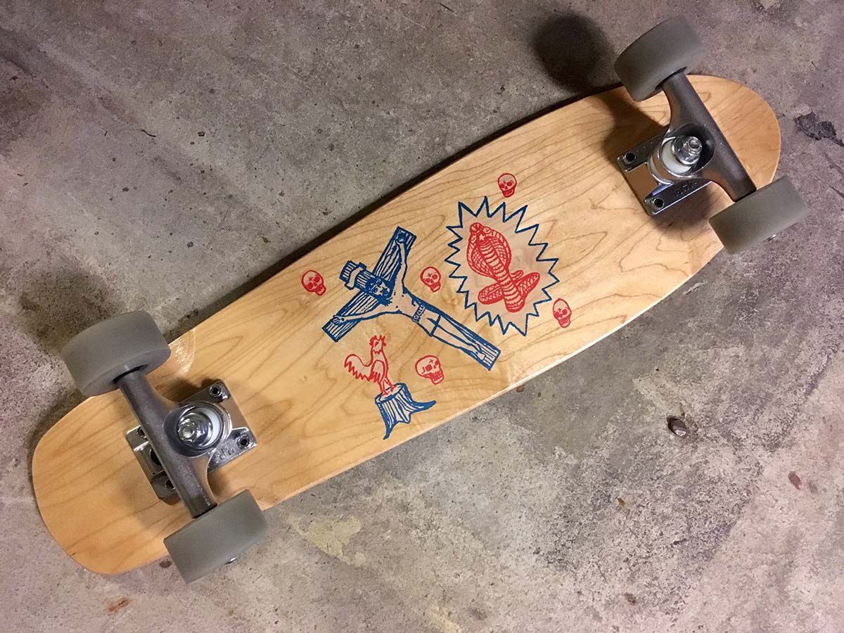 Screen Printed Deck collaboration with Team Print Shop