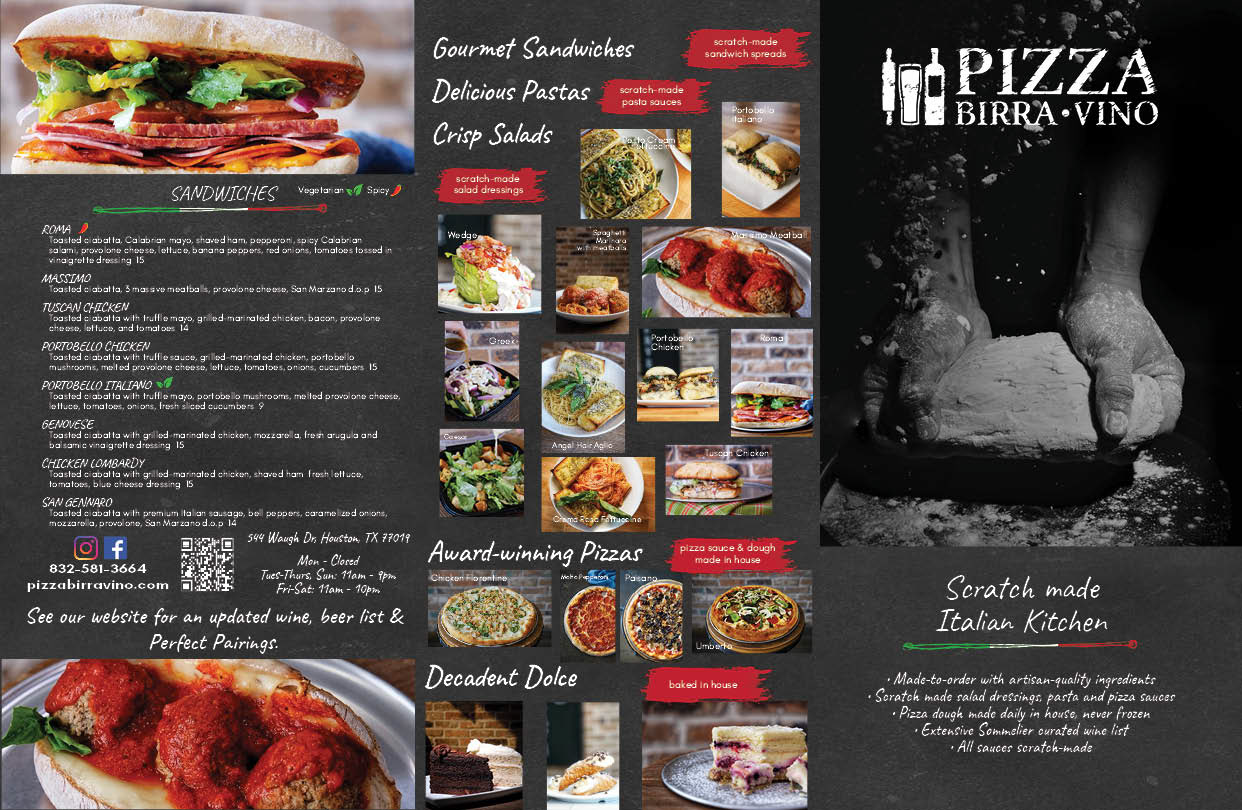 Second iteration of menu exterior