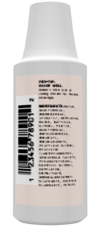Makeup bottle back