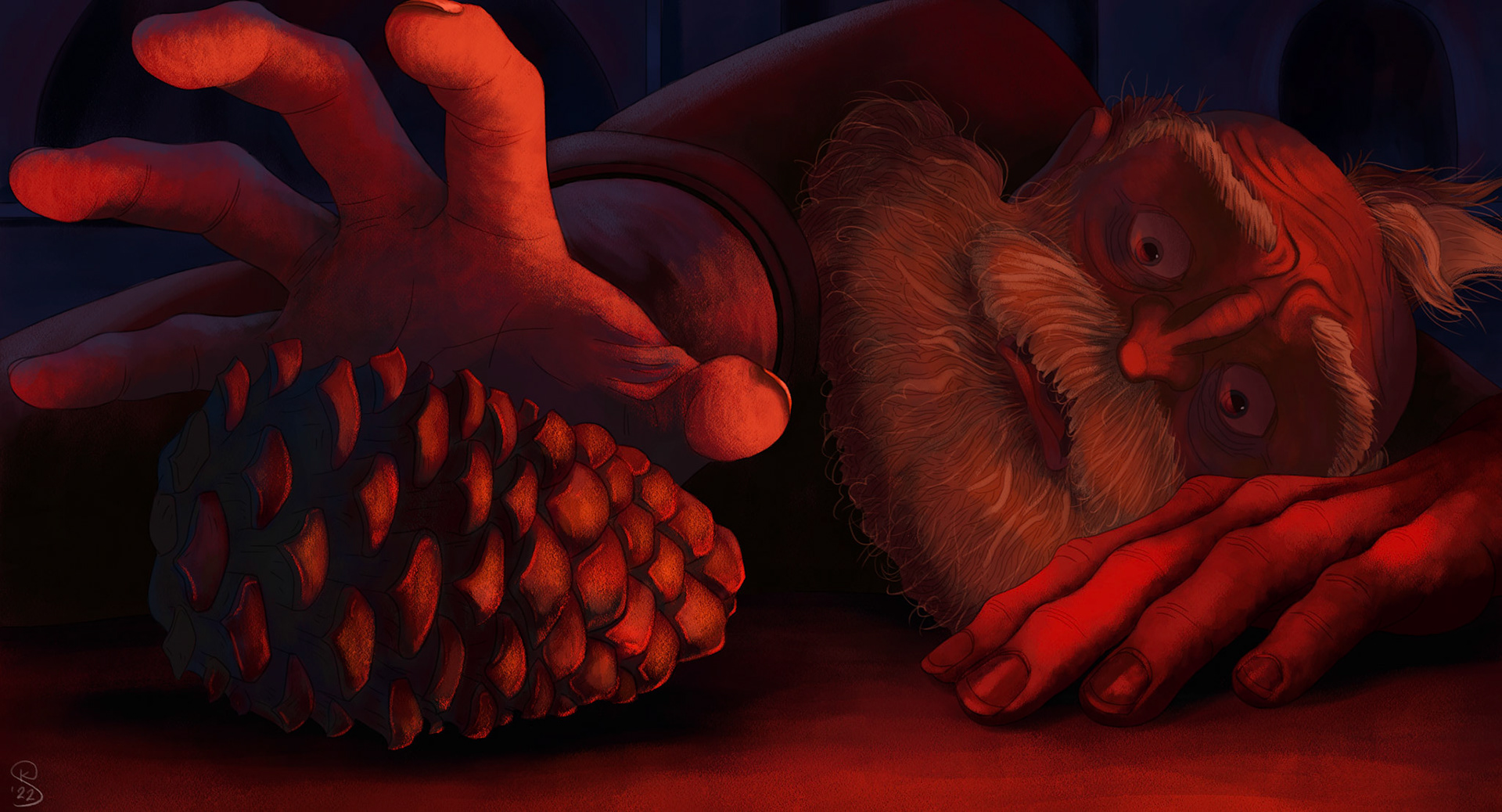 concept study done while working as a PA on Guillermo del Toro's "Pinocchio;" the goal was to further flesh out one of Jenn Ely's color script panels. 2022