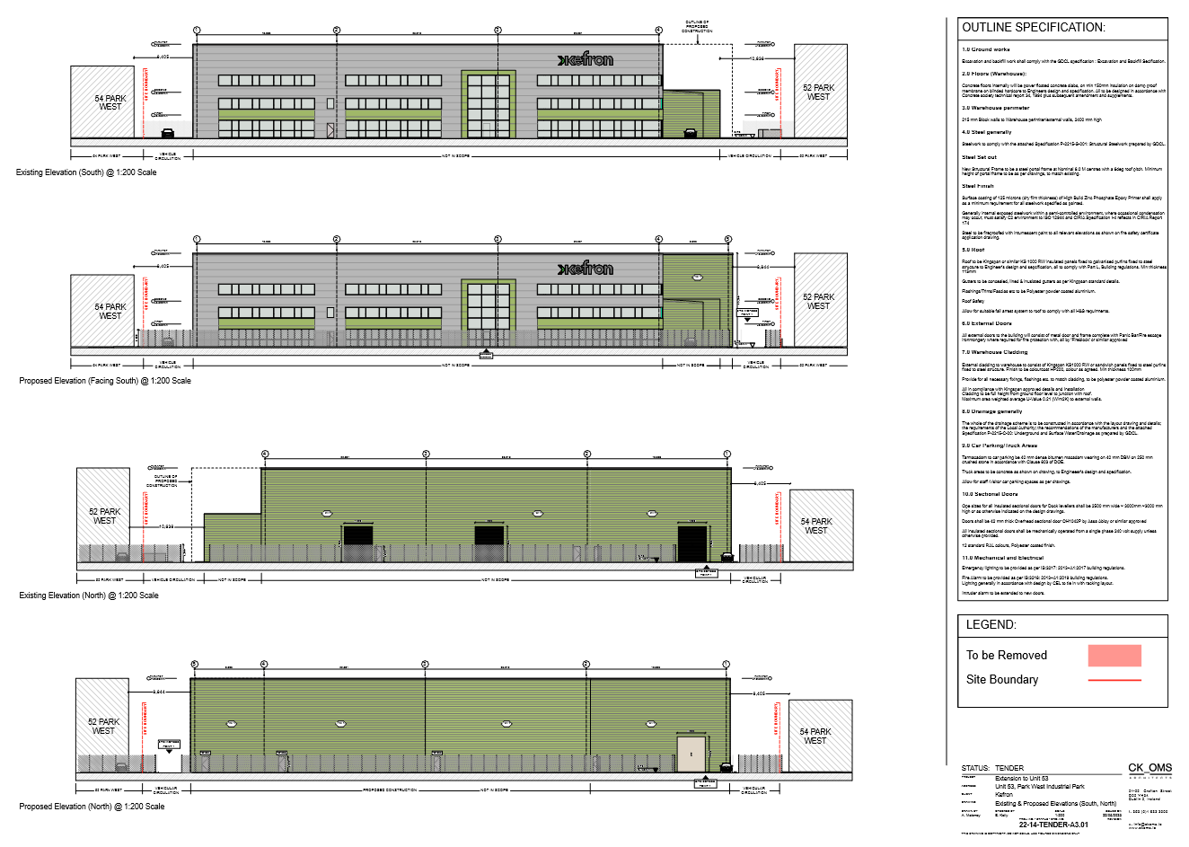 Existing & Proposed Elevations