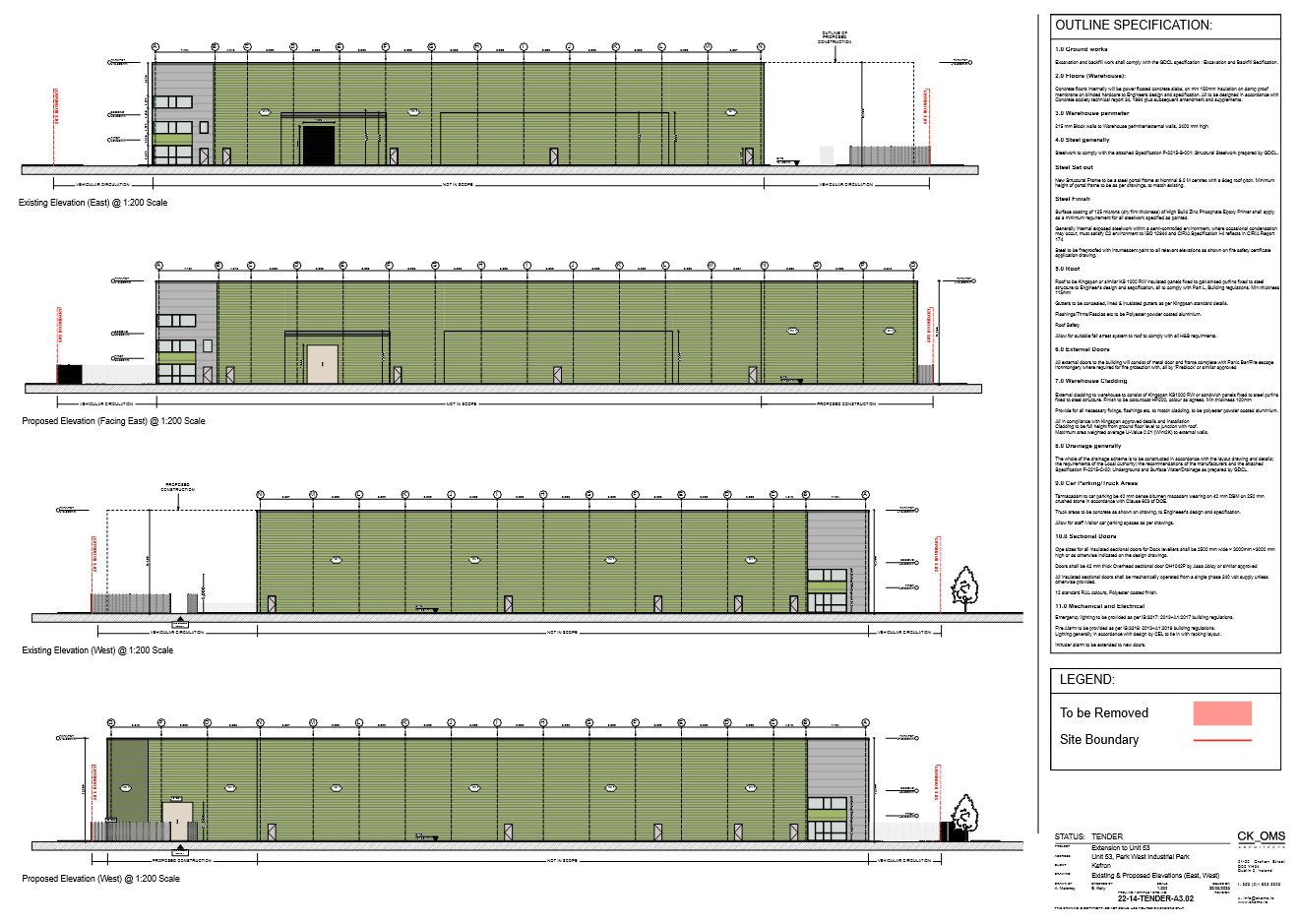 Existing & Proposed Elevations