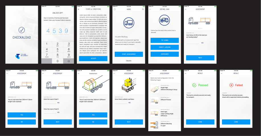 Design review for a Telstra project app