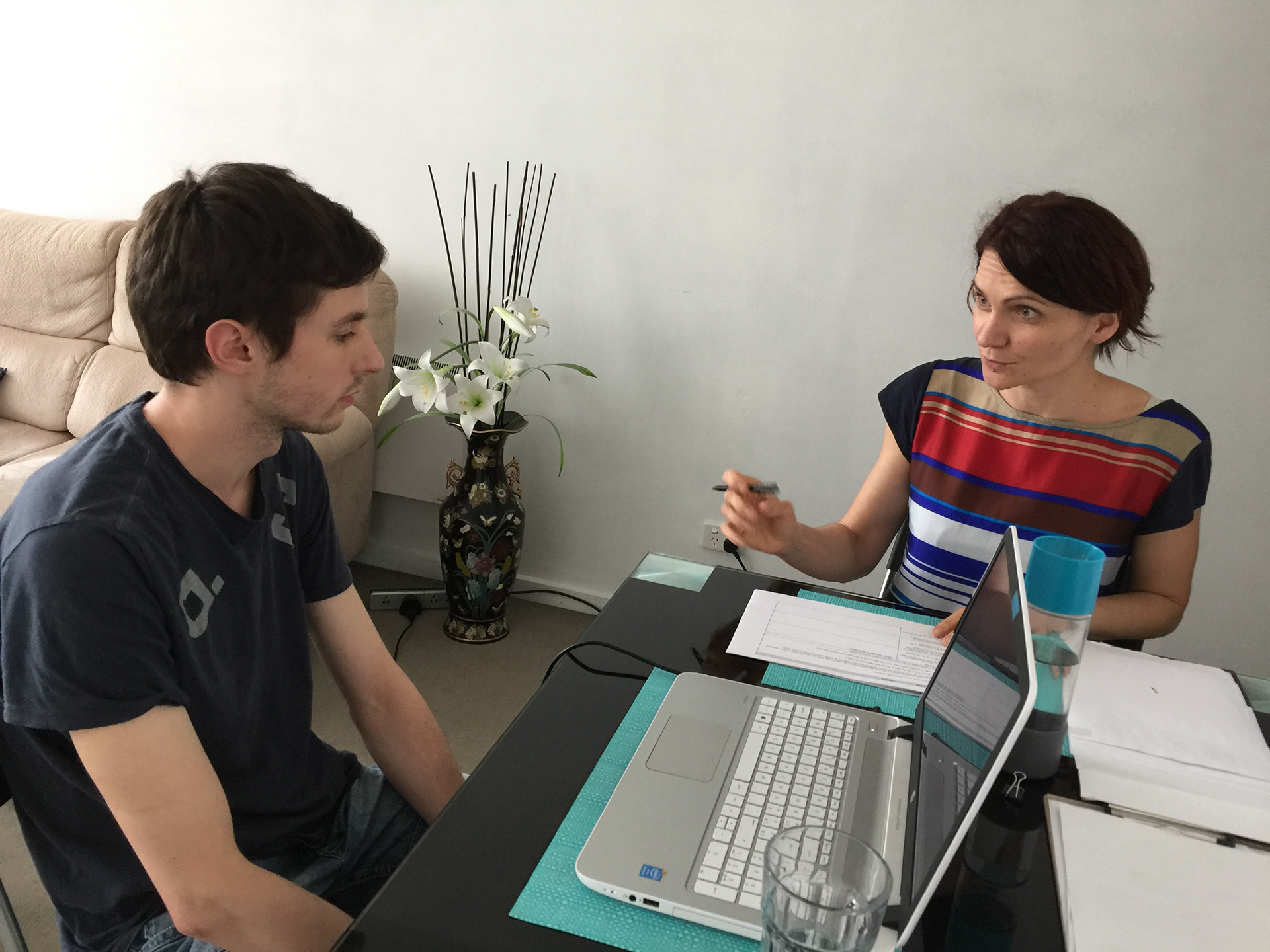 Discovery interview in the participants home