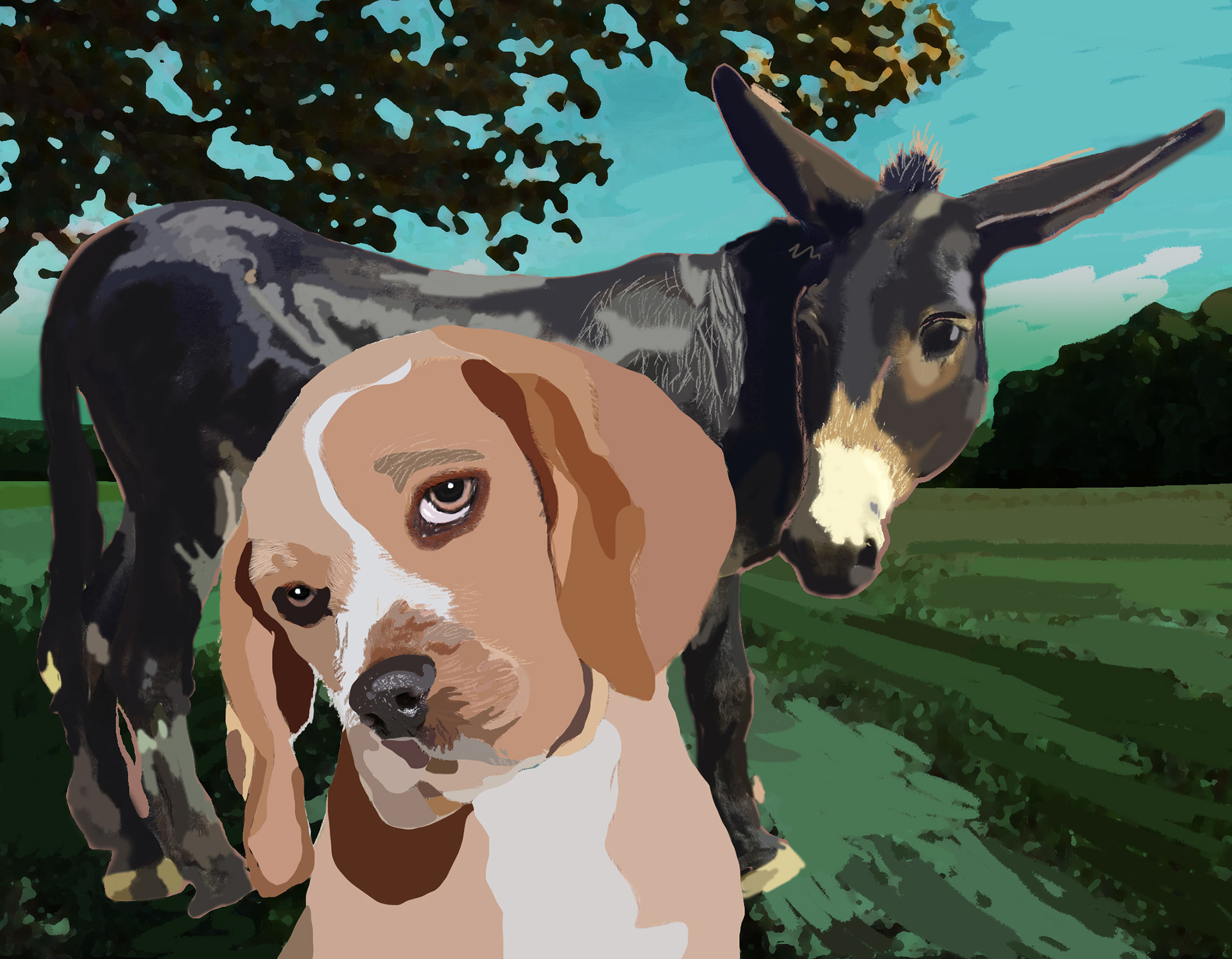 L'âne et le chien, Jean de La Fontaine