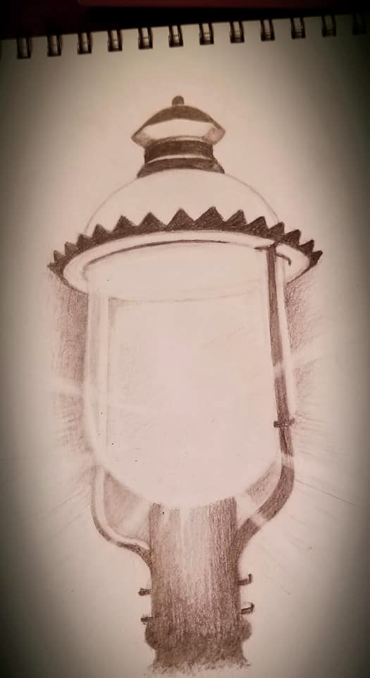 Original illustration in pencil.