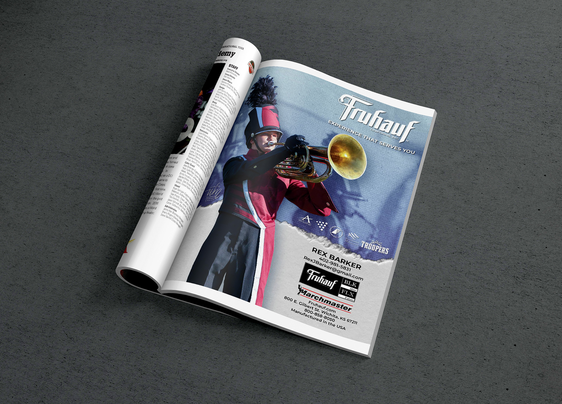 Fruhauf Uniforms Inc. Convention Program Print Ad
