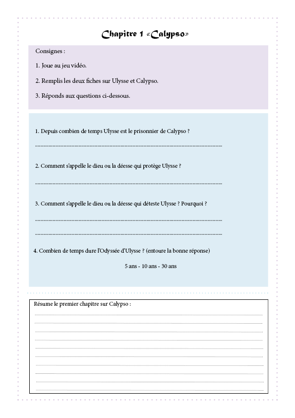 Compréhension et expression écrite
