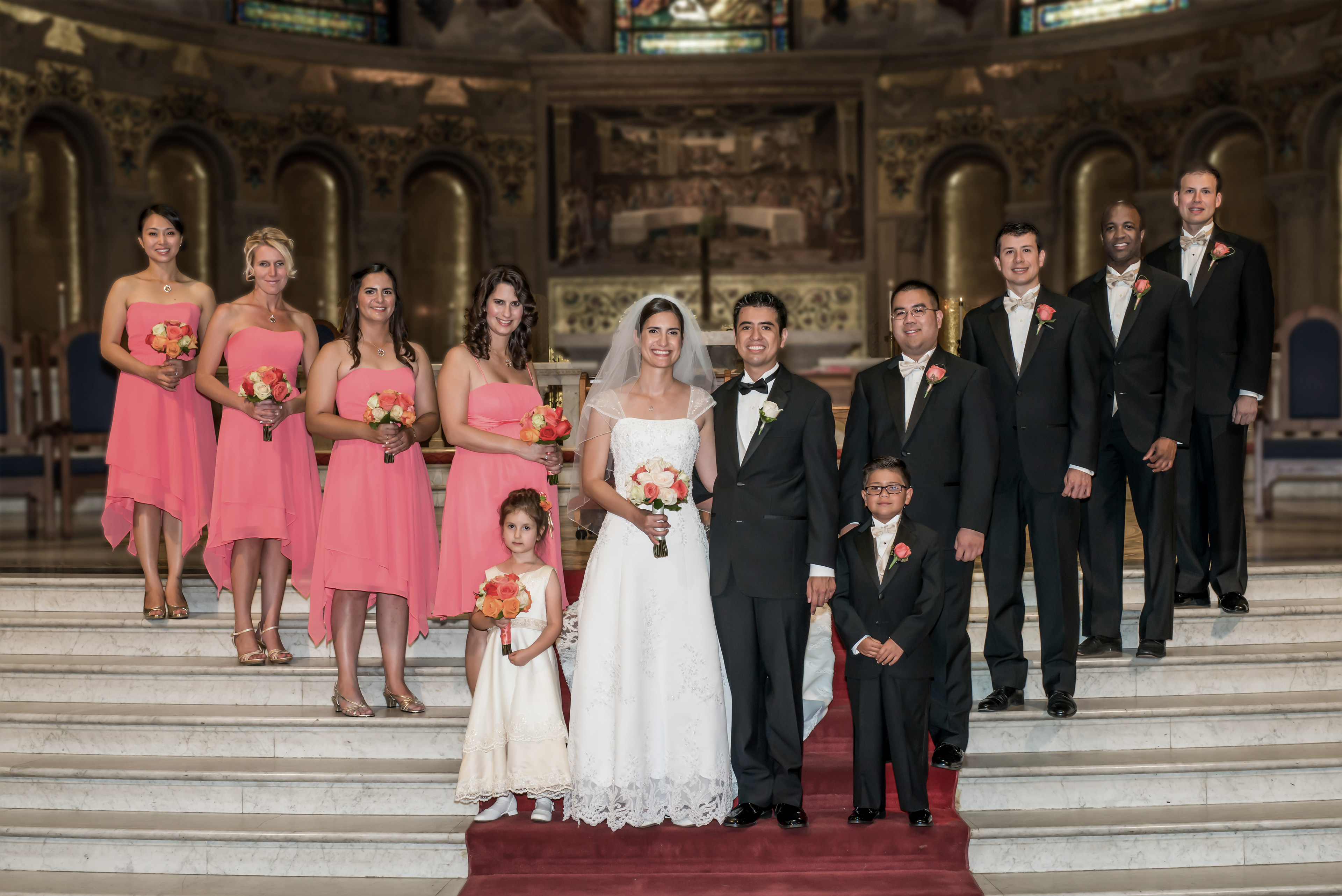 Traditional bridal party poses
