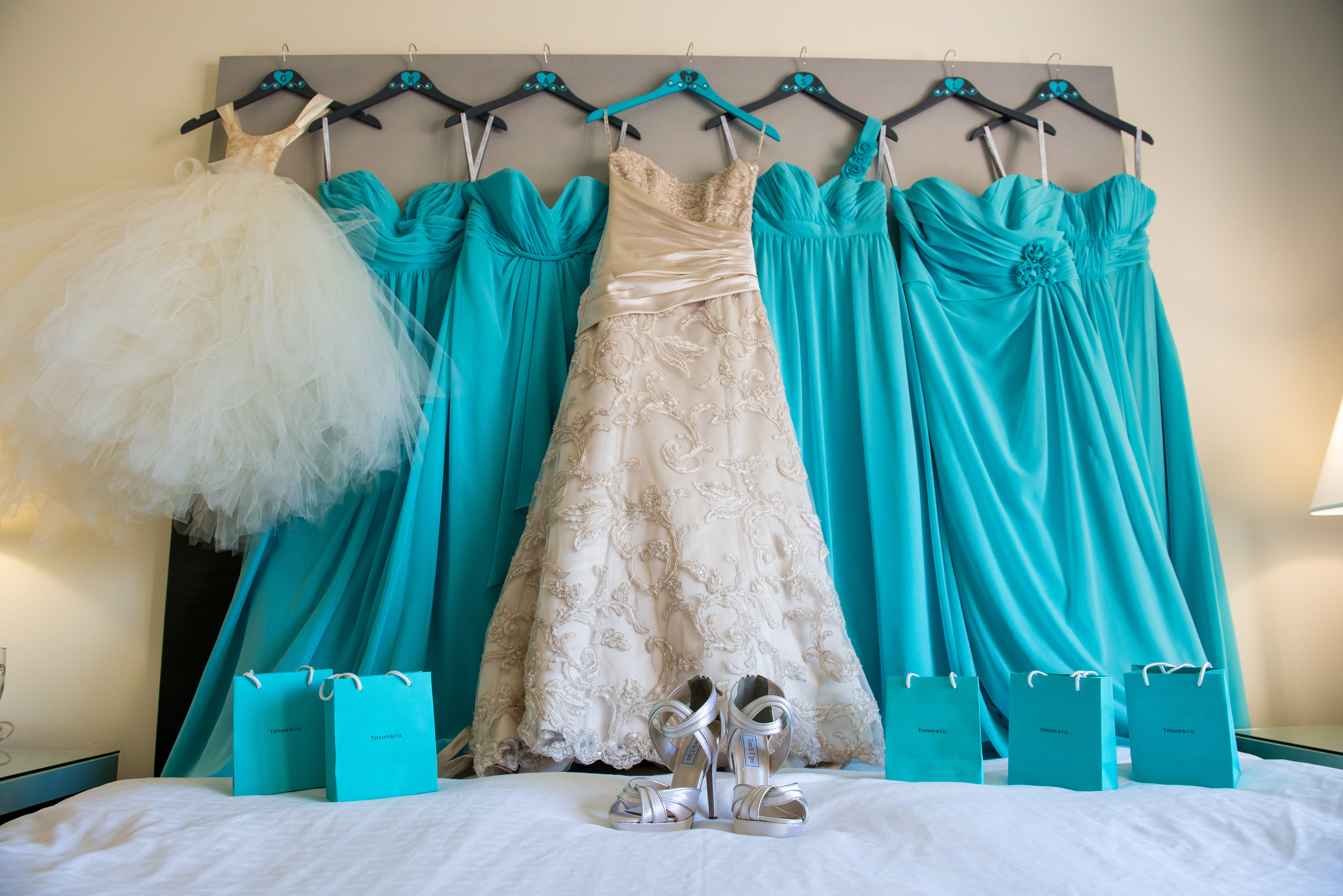luxury wedding details bridesmaids dresses
