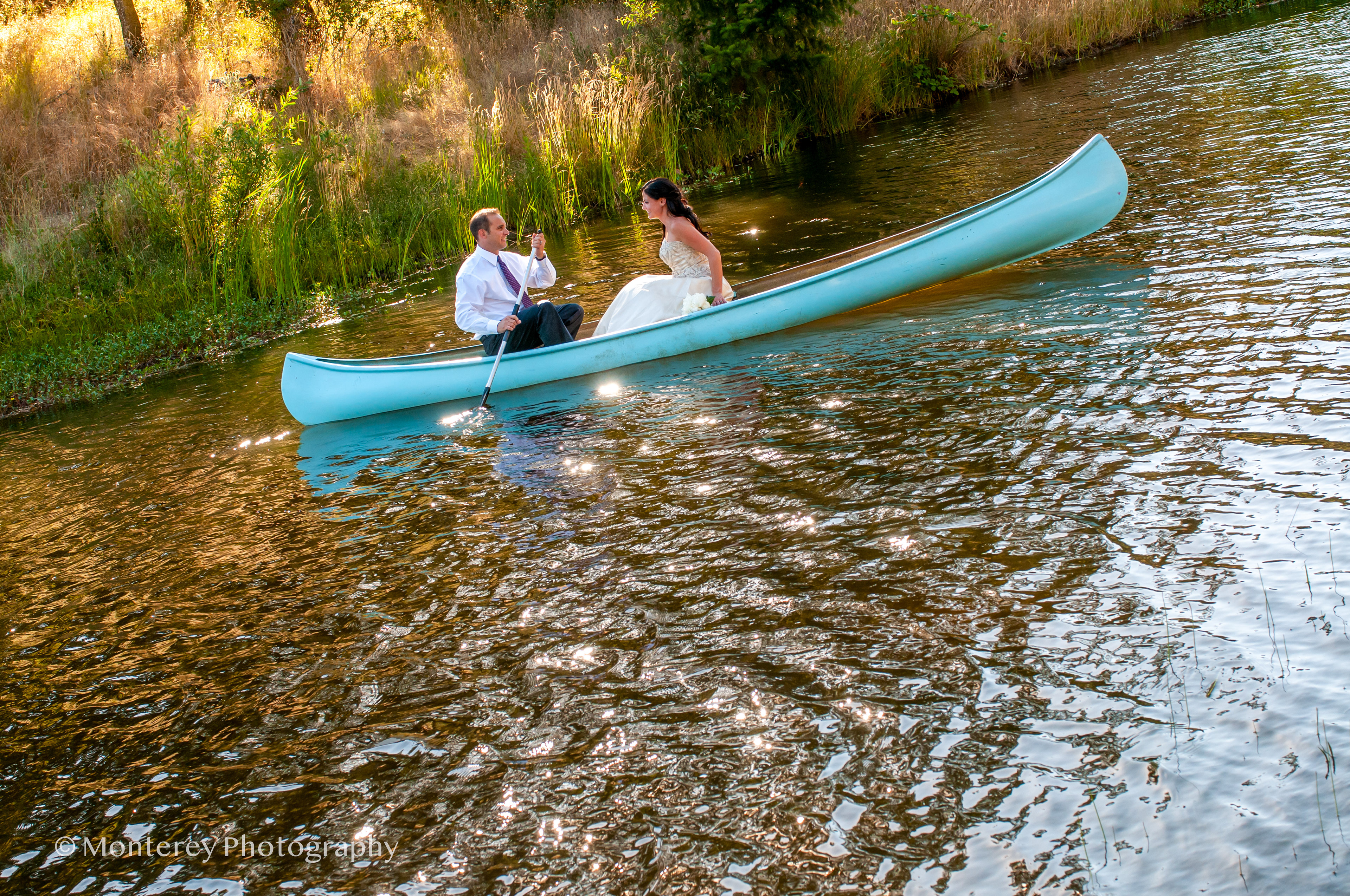 Weddings on a lake in Carmel Valley