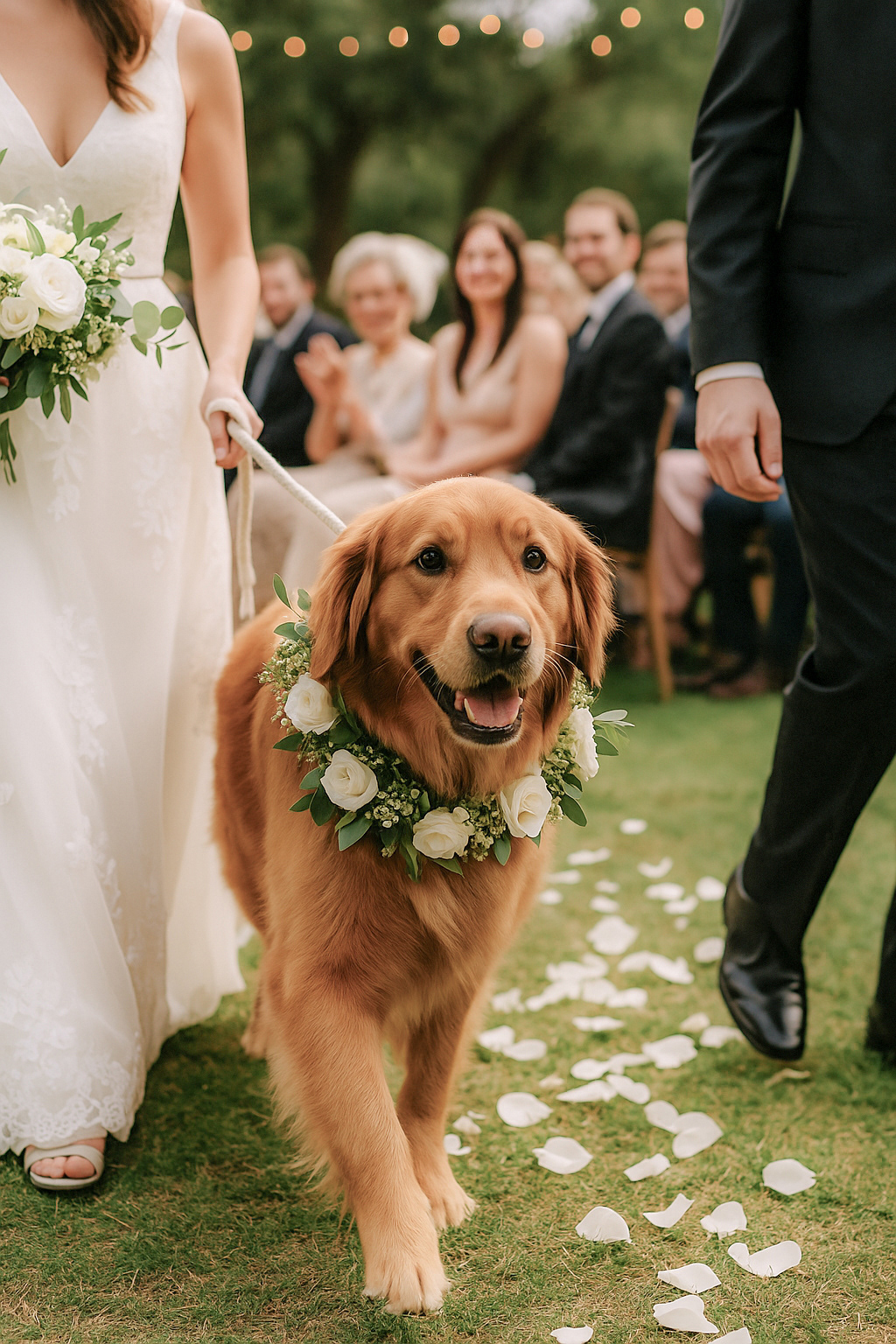 Dog at Carmel Valley Wedding