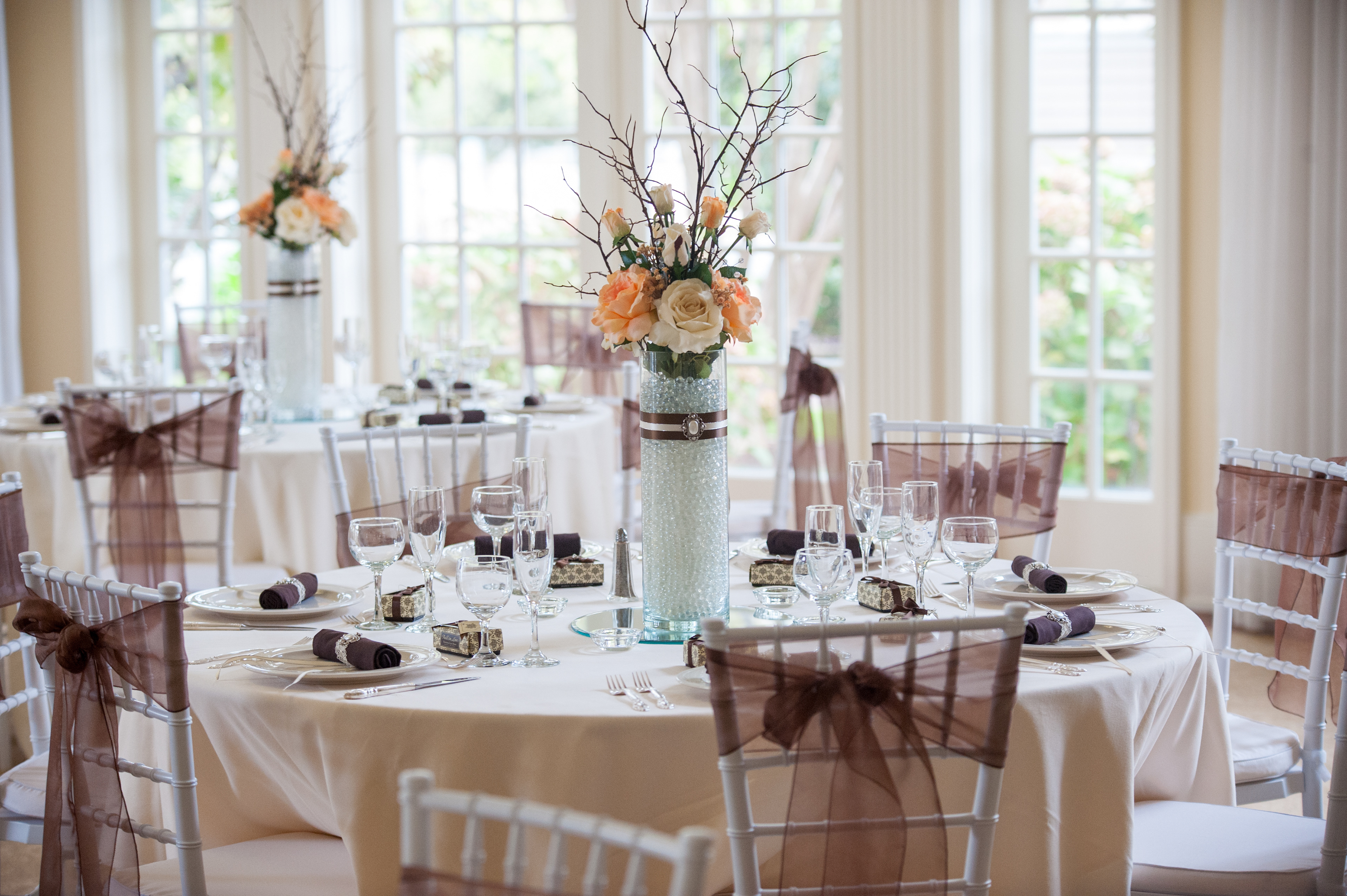 reception details tablescape