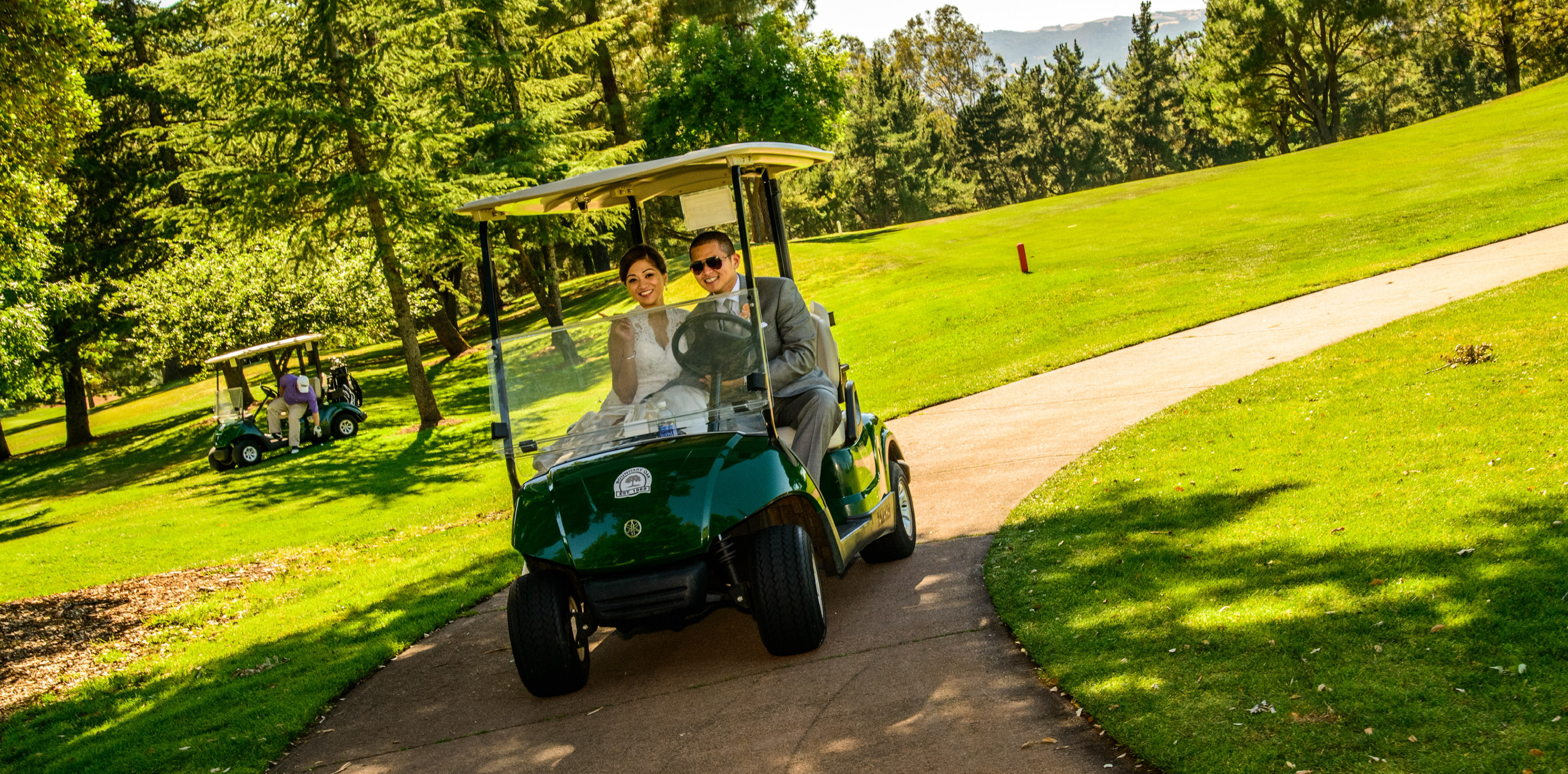 Bride and groom portraits at Boundary Oak wedding venue Walnut Creek