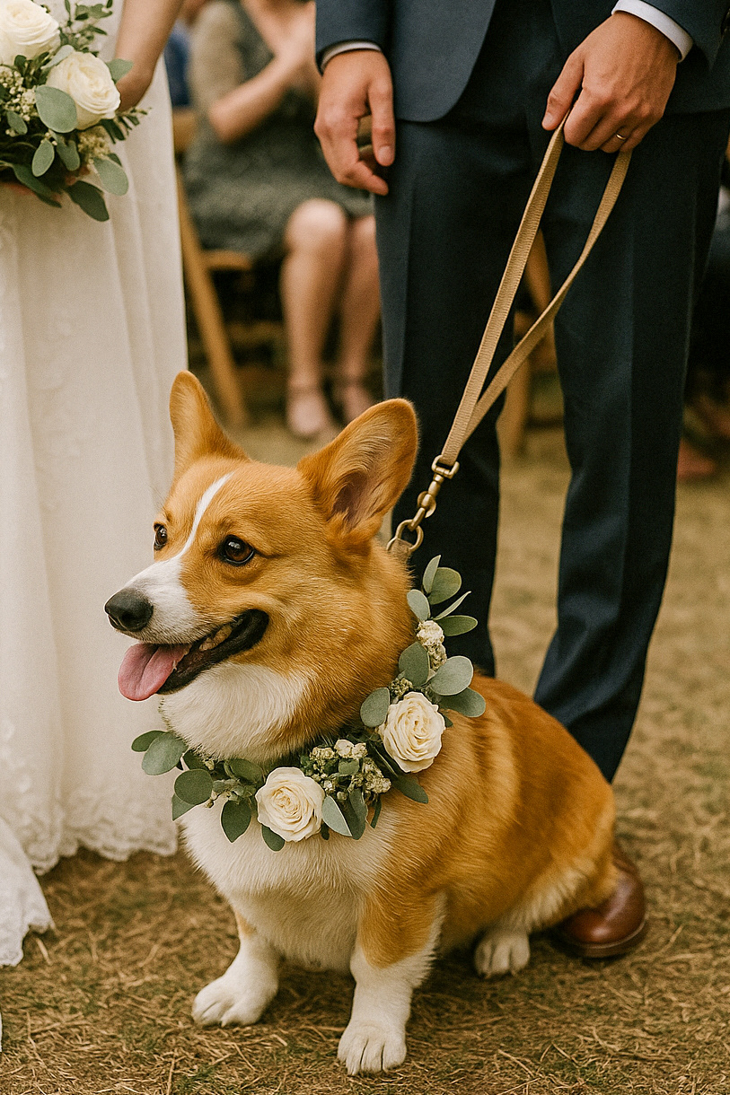pets at weddings monterey