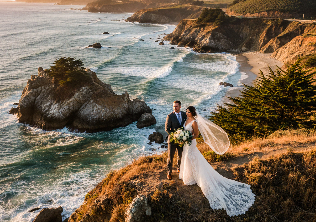 California coastline wedding photographer
