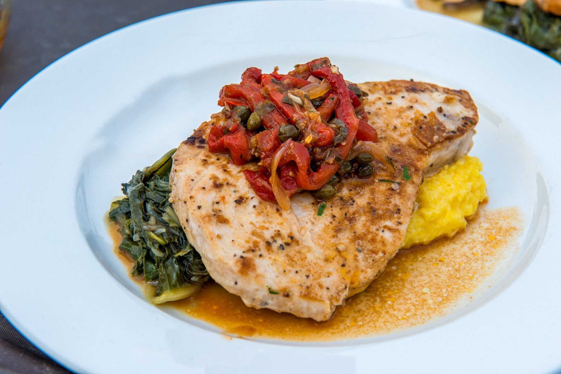 Gourmet plated wedding dinner by Events by Classic Group in Monterey