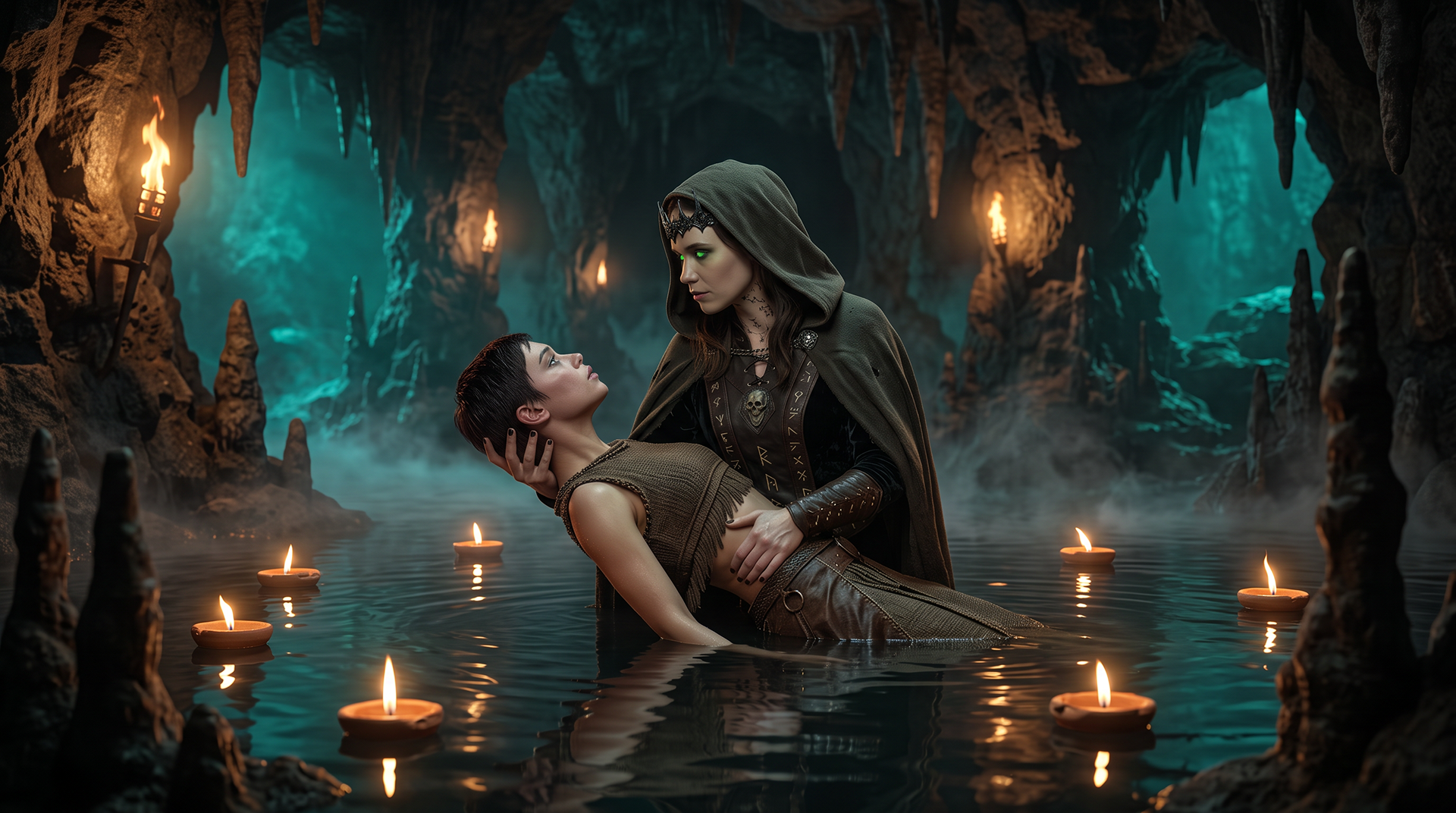 Sorceress Baptizes War Chief
