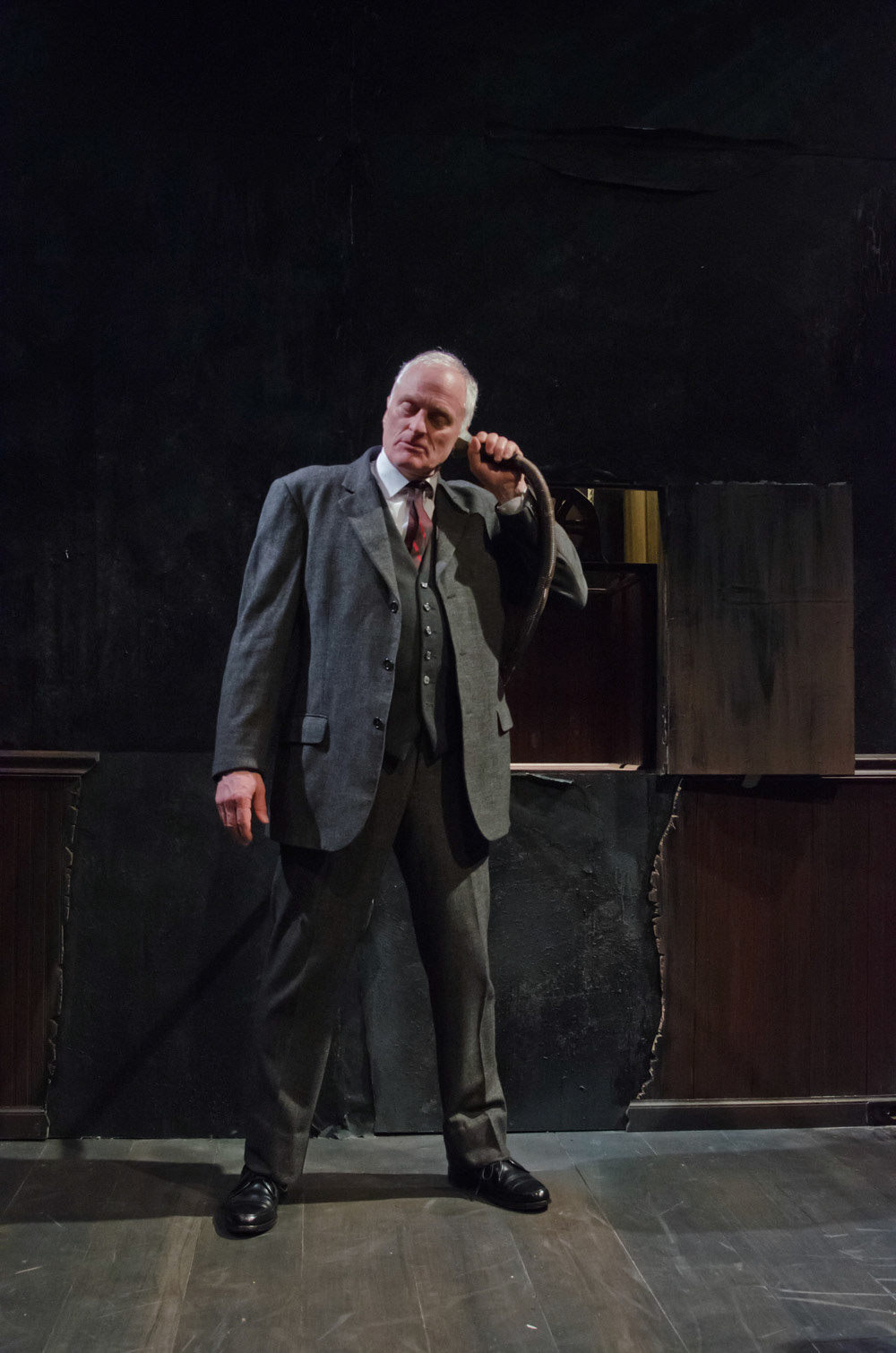 11/11/14

Krapps Last Tape and  The Dumb Waiter -
Boston Center for American Performance presents An Evening of One Acts directed by Clay Hopper: Samuel Beckett's KRAPP'S LAST TAPE featuring Sidney Friedman and Harold Pinter's THE DUMB WAITER featuring Michael Hammond. Boston Center for American Performance (BCAP), the professional extension of the BU CFA School of Theatre, presents this evening of one-acts from two of the most celebrated playwrights of the 20th century.

- Photograph By Kalman Zabarsky