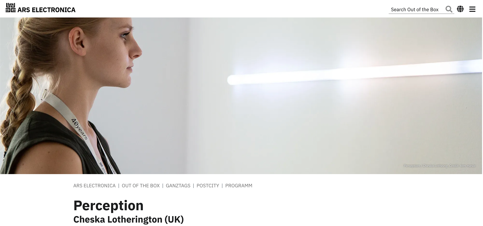 Ars Electronica Website