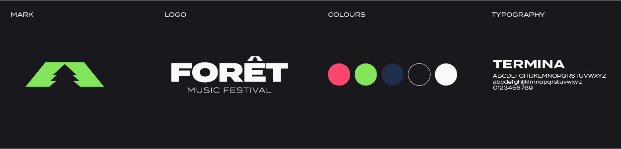 Forêt Music Festival Branding