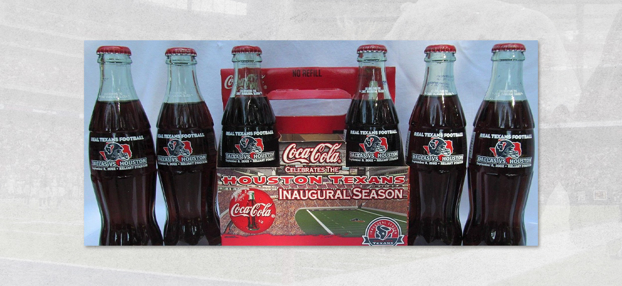 Inaugural Season Coca-Cola Collector Glass Bottles