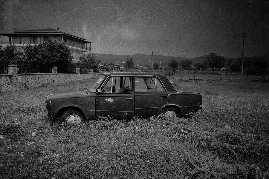 Abandoned car