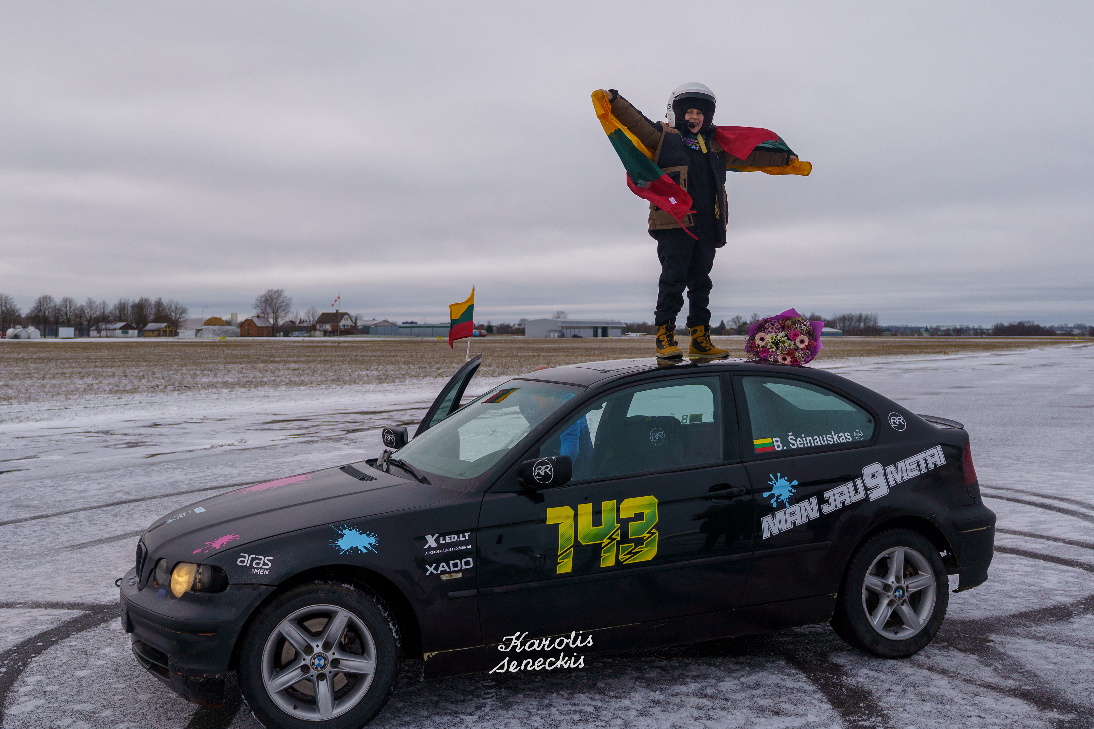 the highest car speed developed by a nine-year-old