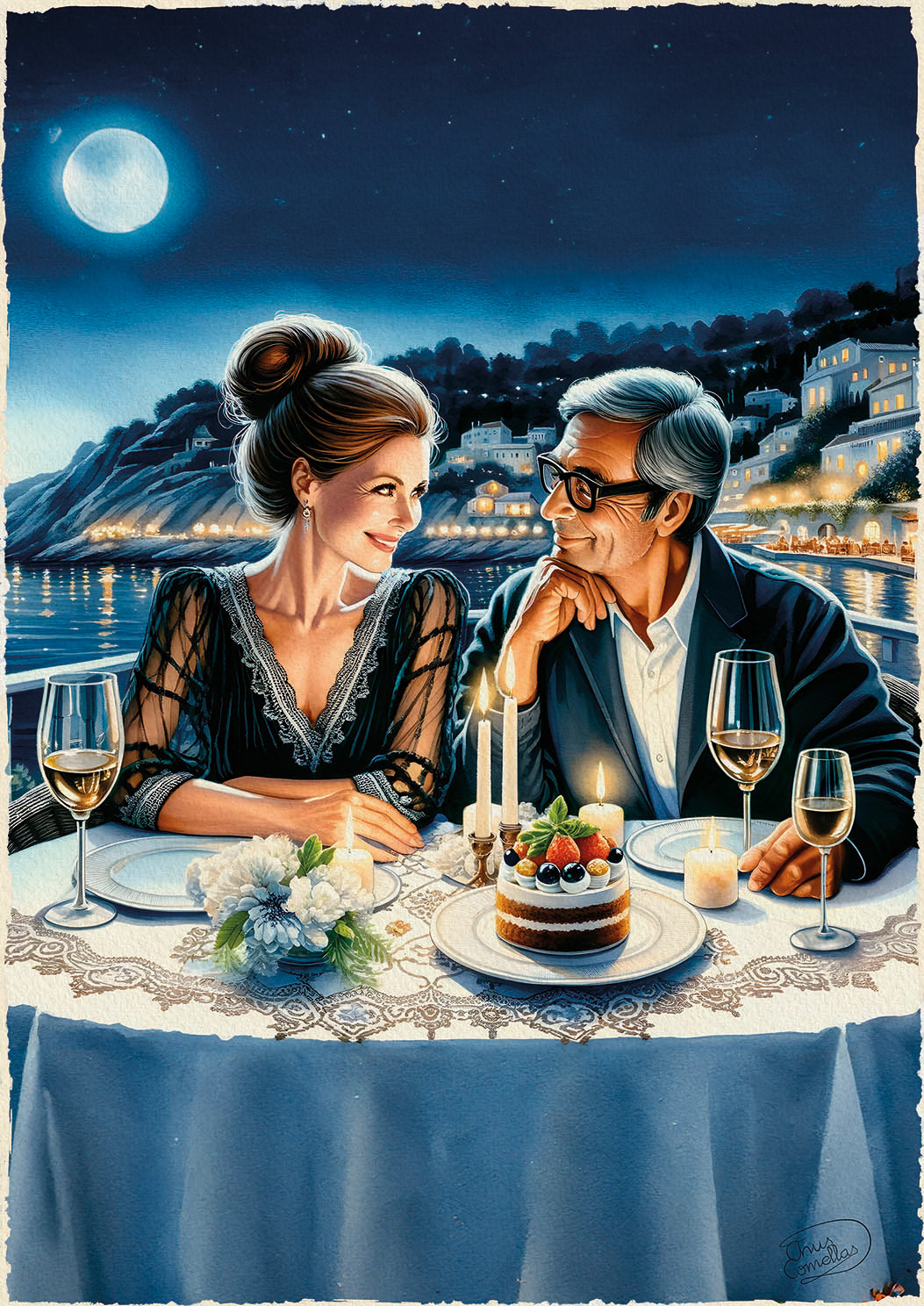 Reflejos de Amor en el Acantilado