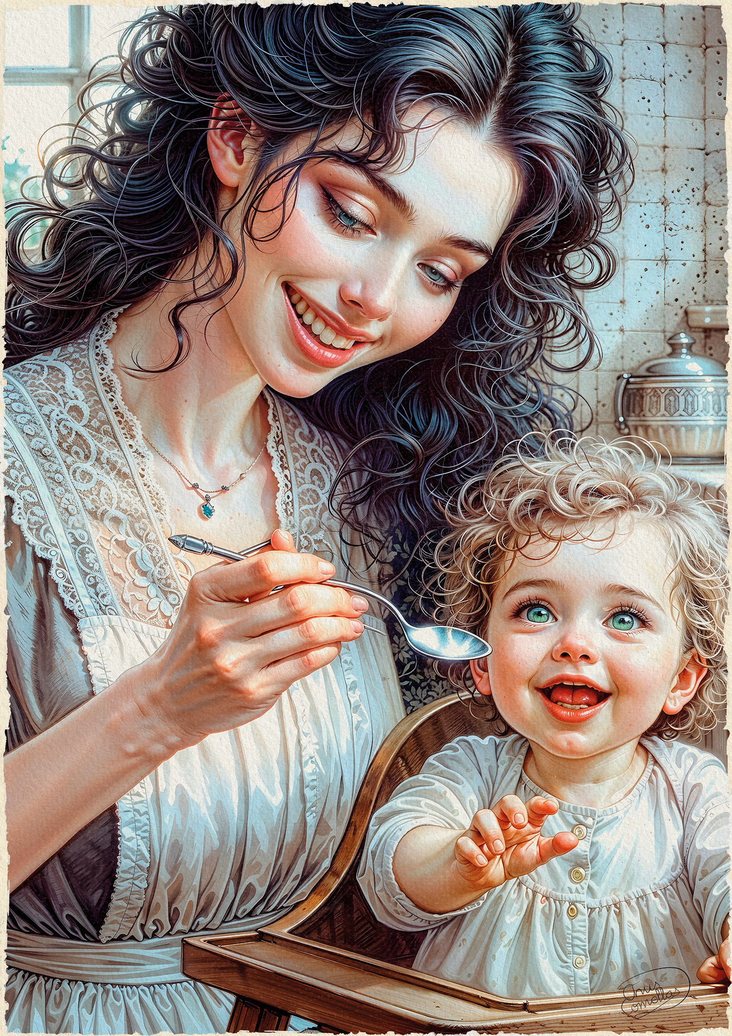 Sonrisas en la cocina