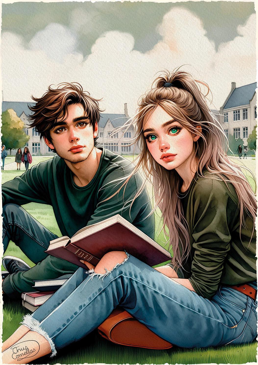 Estudiantes en la facultad