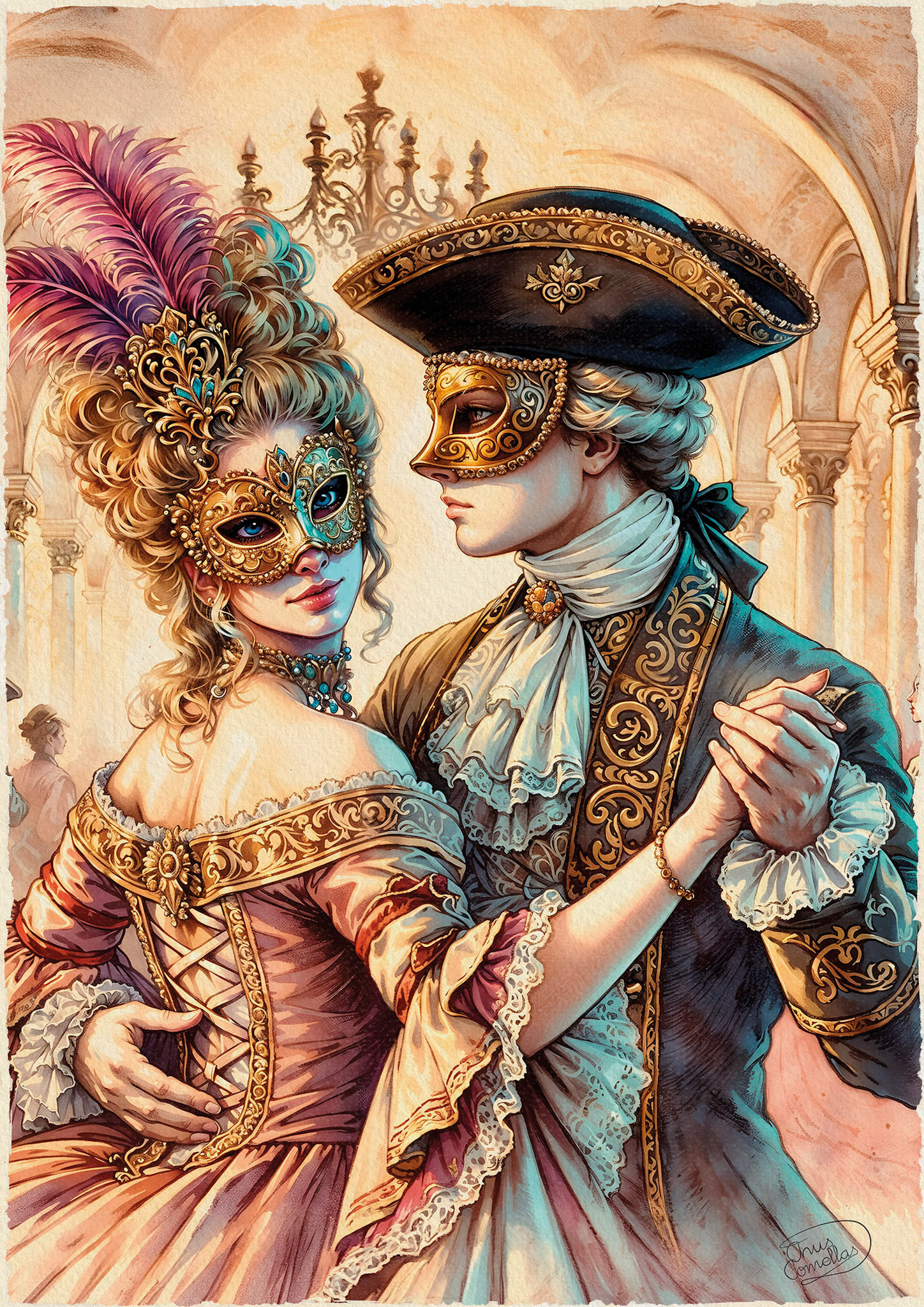 Bailando con Máscaras