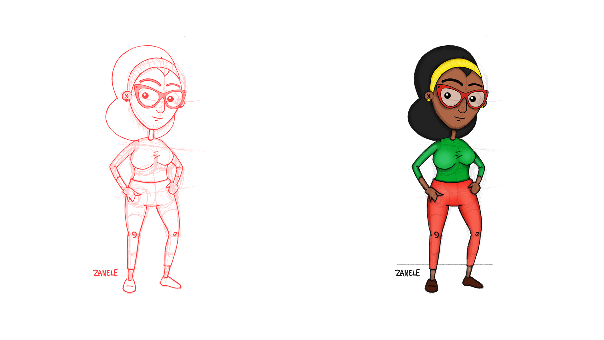 Character Design - Zanele