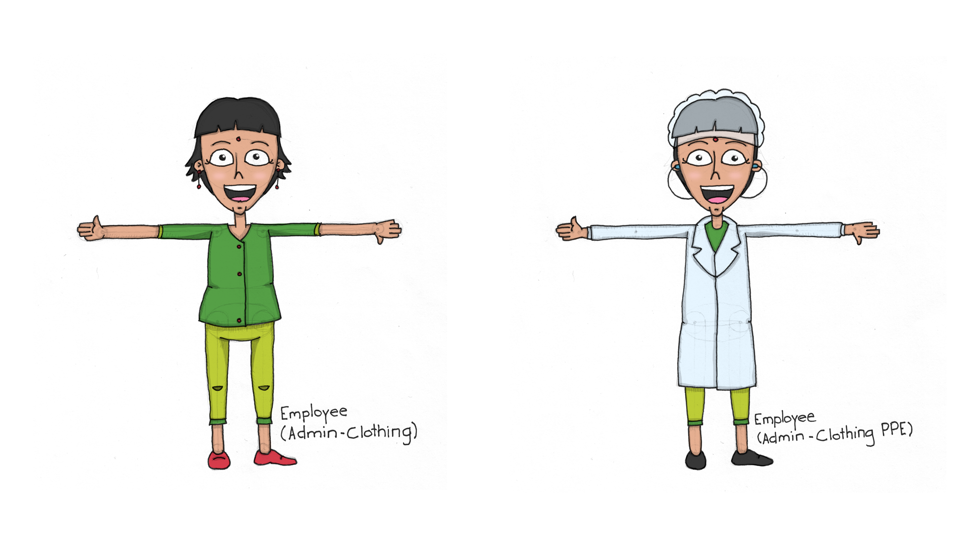 Character Design - Administrative Employee