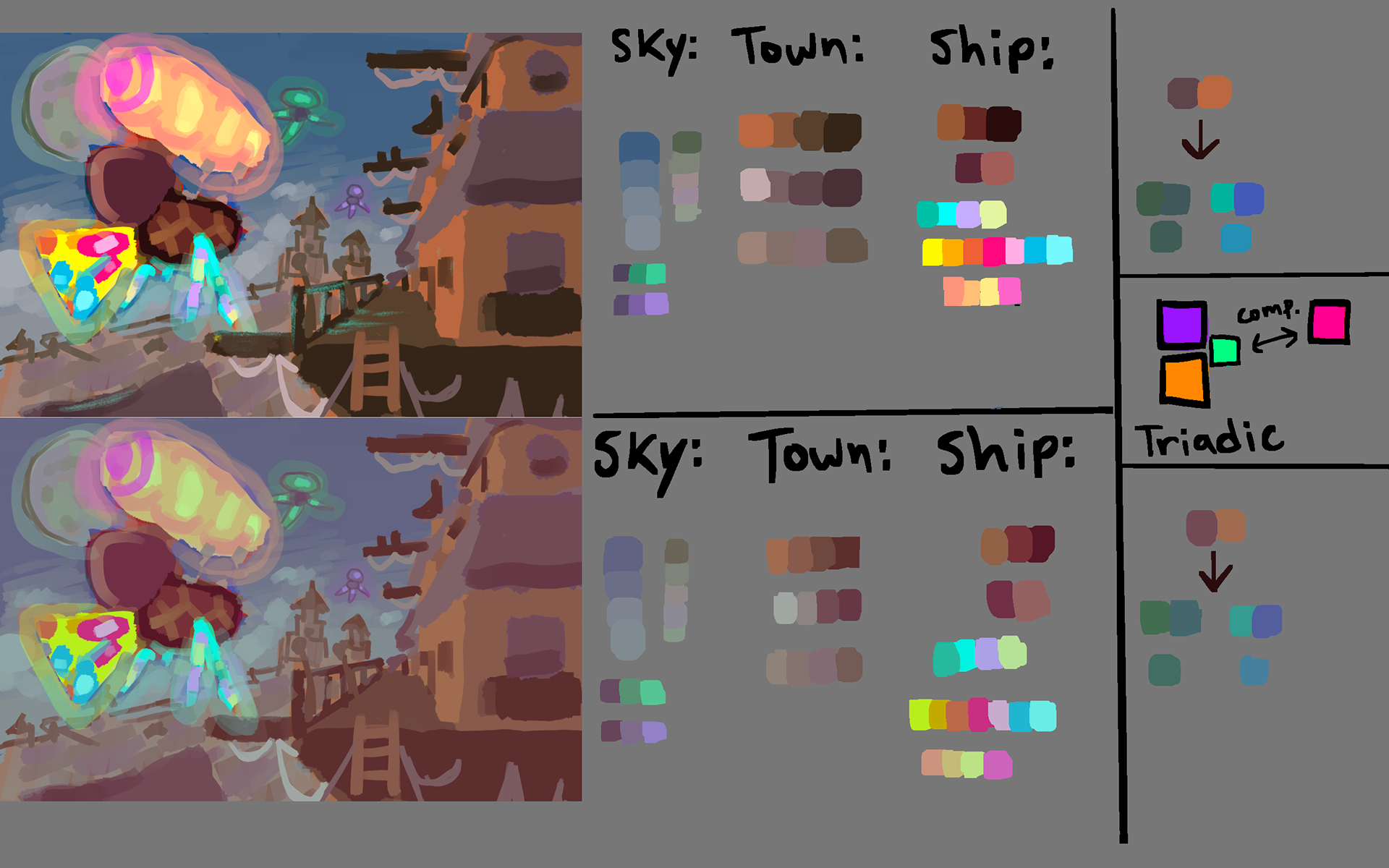 Layout color guide