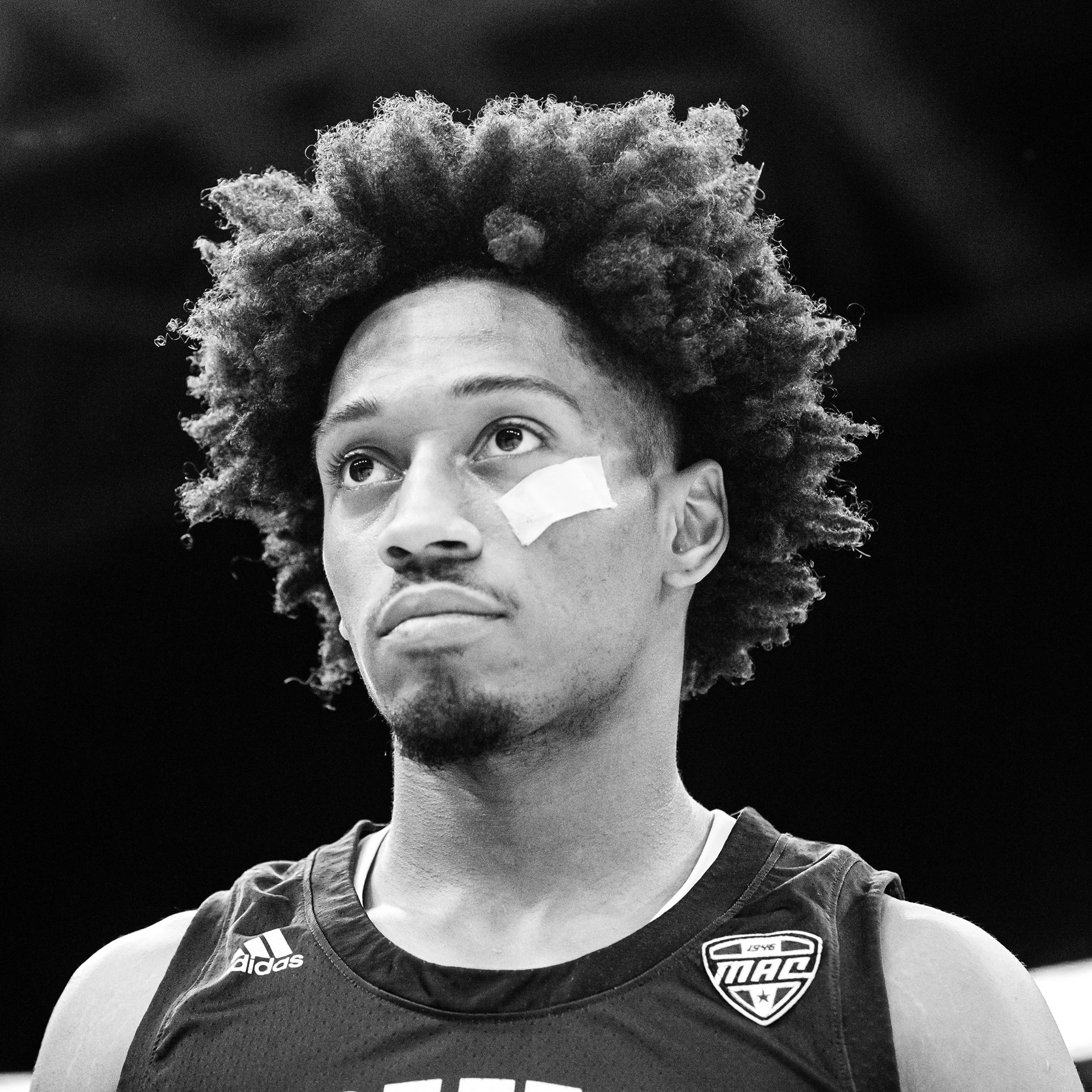 Ohio Guard Miles Brown during the MAC Tournament in Cleveland, Ohio.