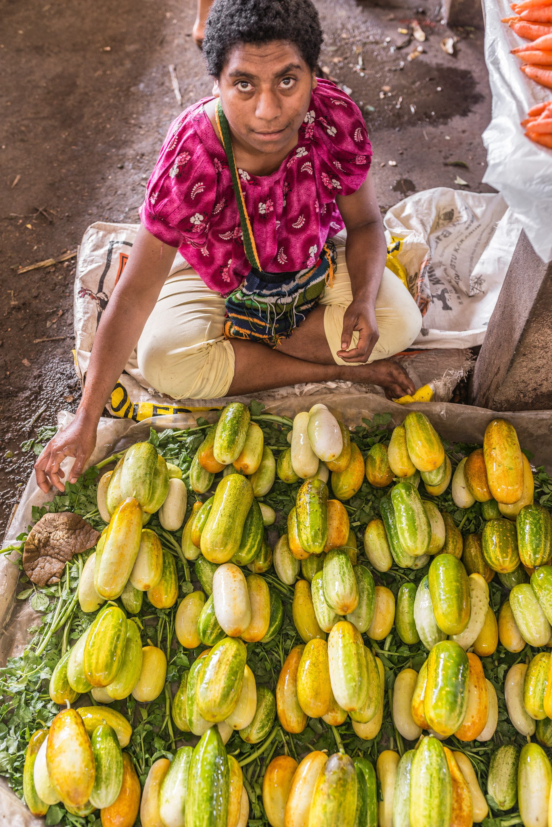 Cucumbers anyone, Mt Hagen Market