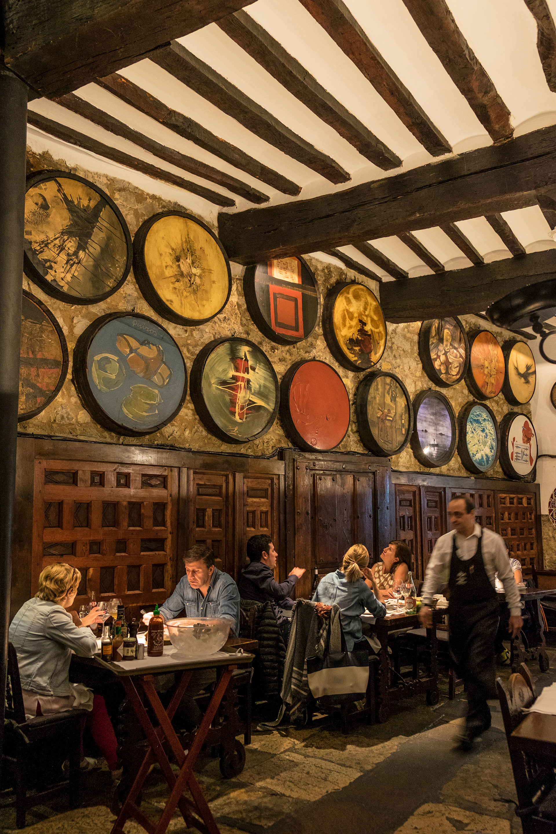 Restaurant Bodega Del Riojano, Santander, with works of art by famous artists
