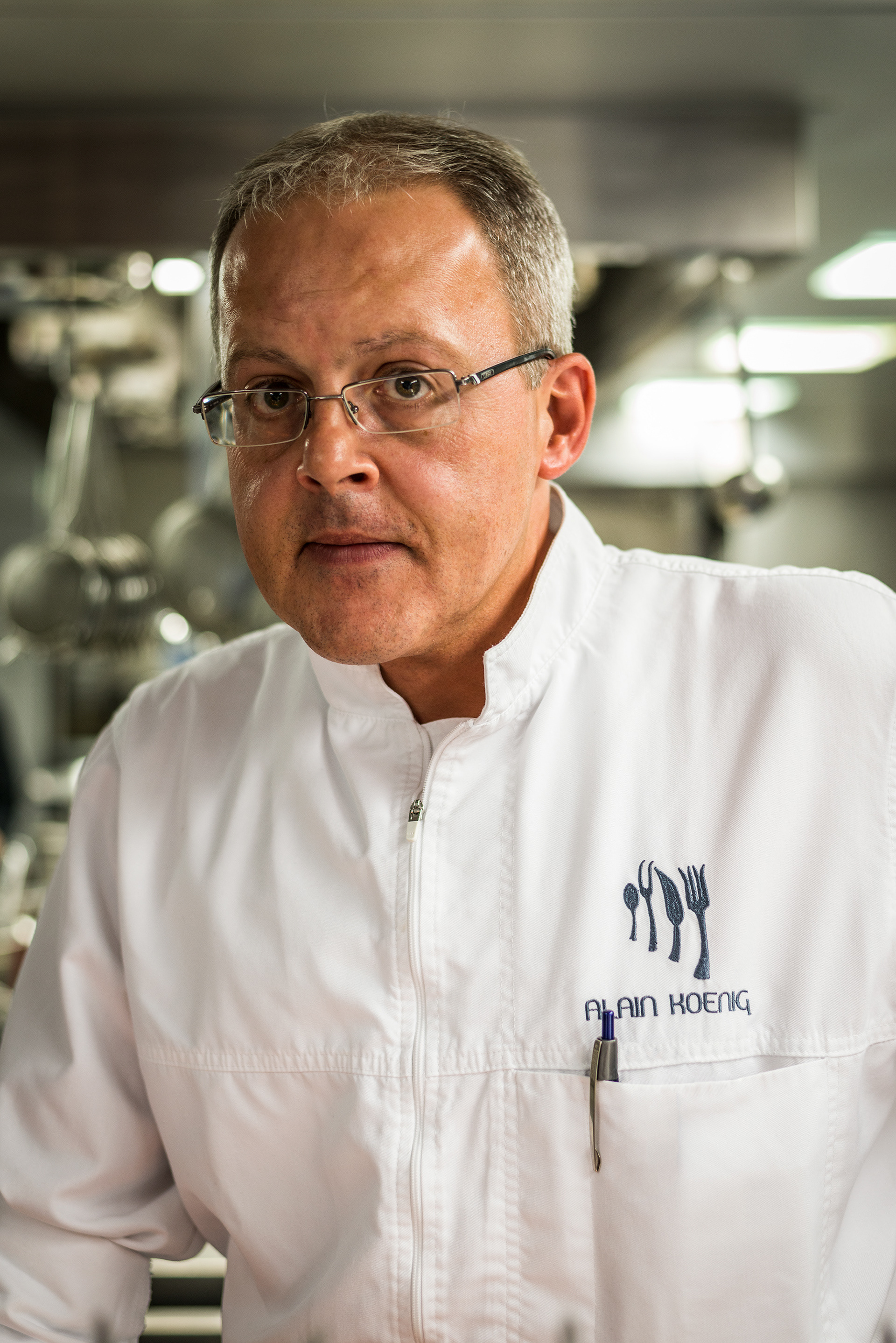 Chef Alain Koenig at Restaurant Zunfthaus zur Waag (Guild House), Zurich Old Town